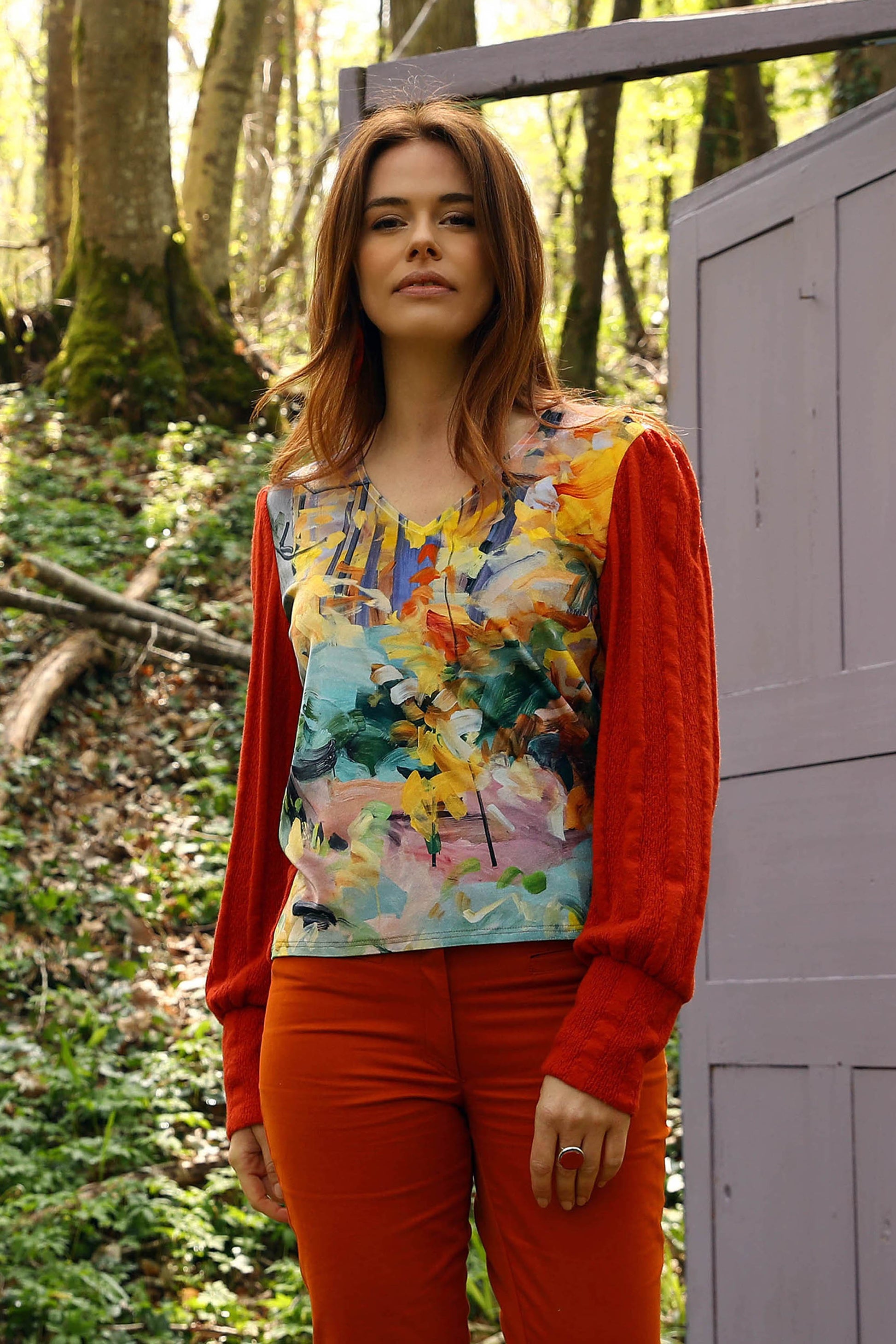 LE PULL COL V | LEGENDE D'AUTOMNE