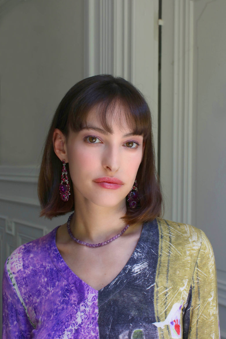 vêtement artist la marque pull-imprime-couleur-pourpre