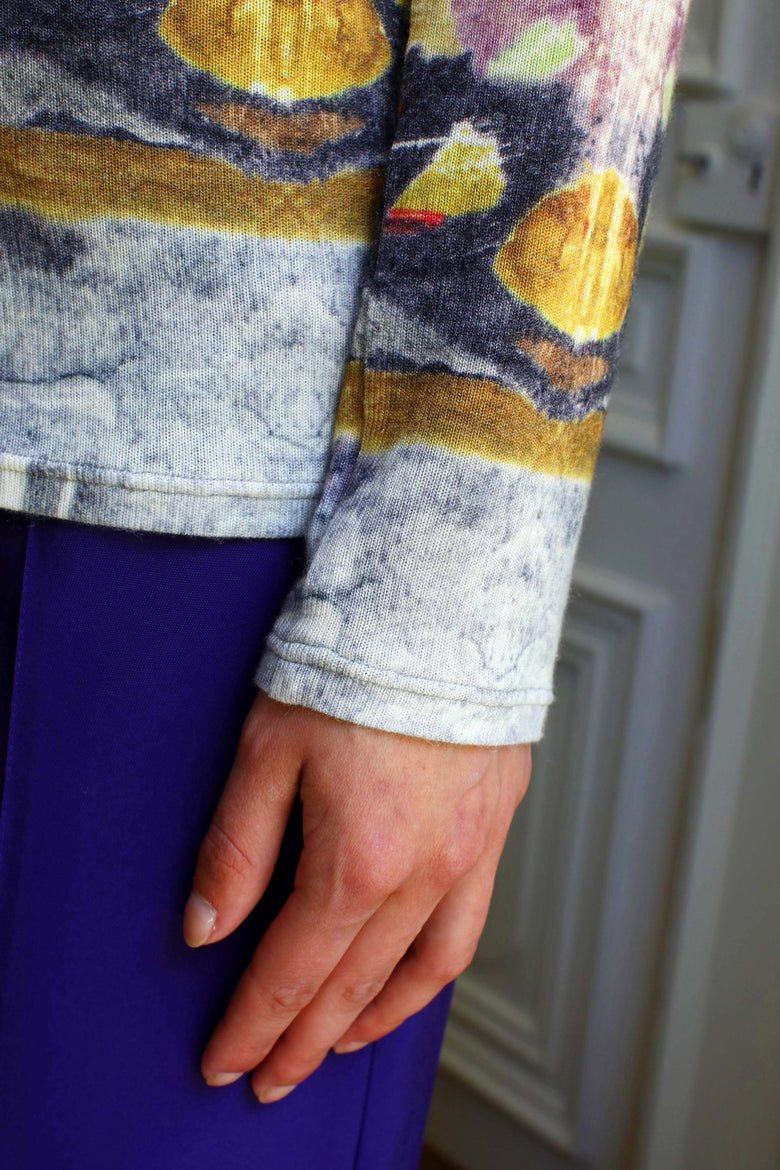 vêtement artist la marque pull-imprime-couleur-pourpre