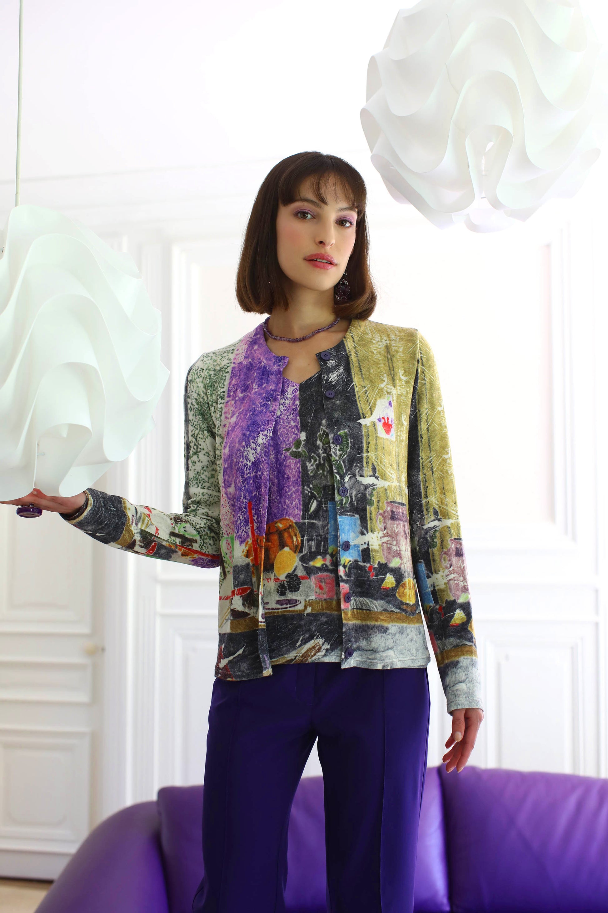 LE PULL IMPRIMÉ | COULEUR POURPRE