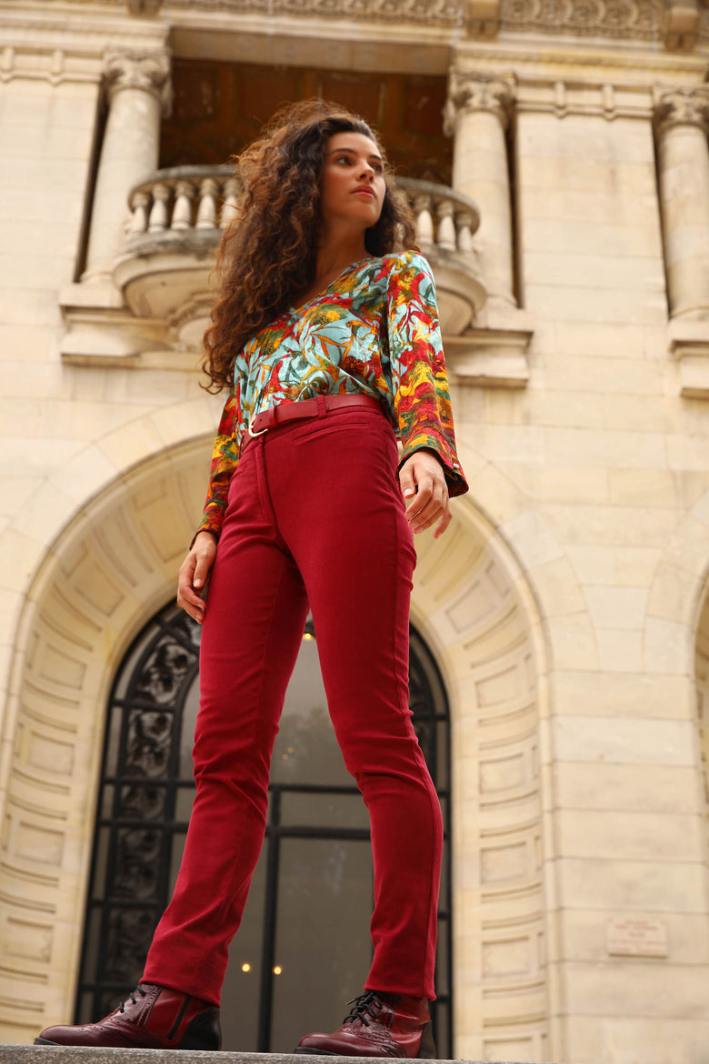 vêtement artist la marque pantalon-suede-jardins-enchantes