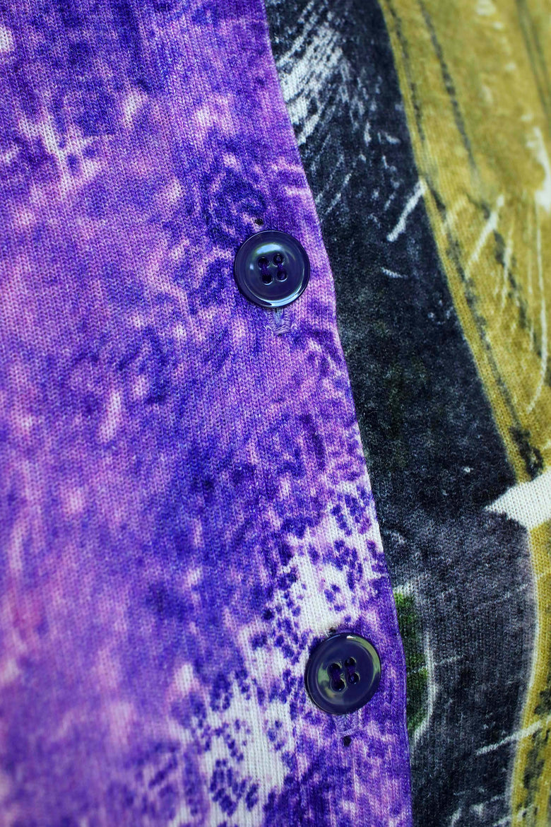 vêtement artist la marque cardigan-imprime-couleur-pourpre
