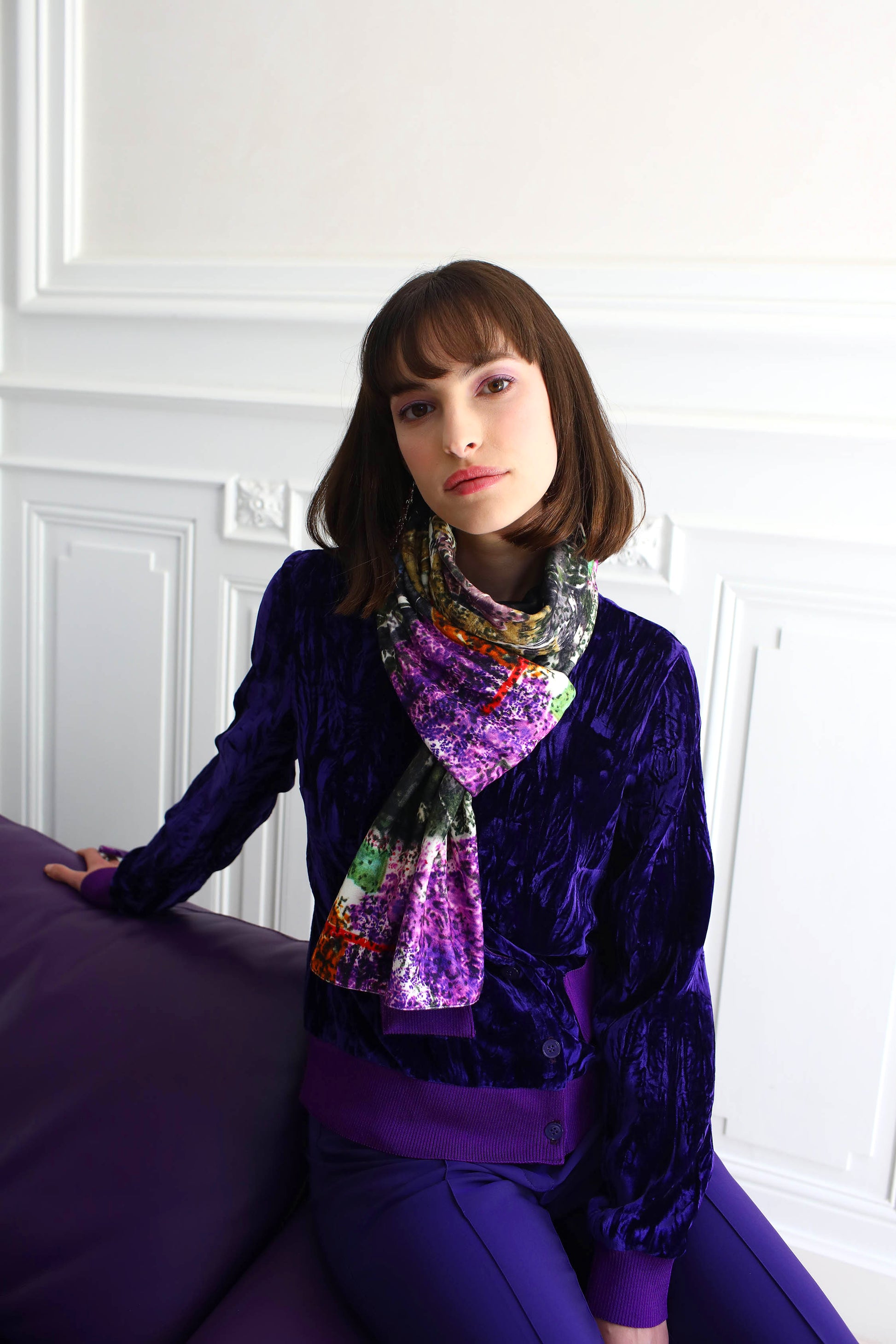 L’ÉCHARPE | COULEUR POURPRE