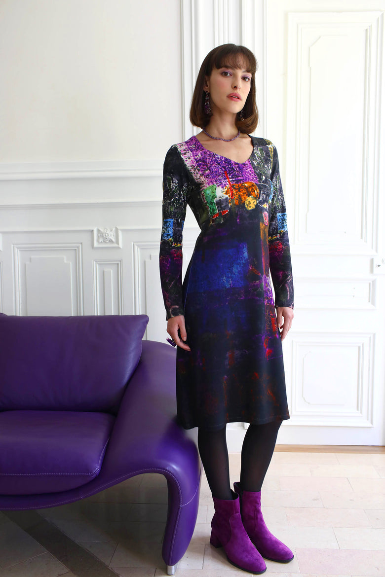 vêtement artist la marque robe-couleur-pourpre