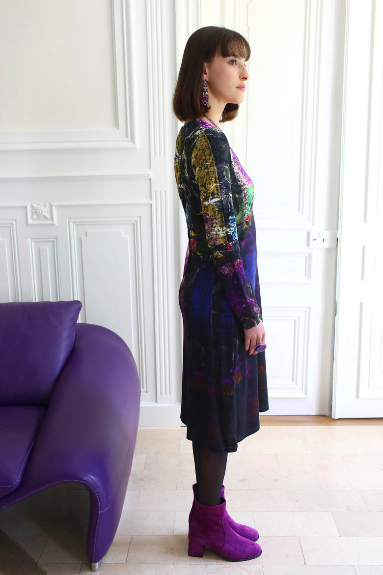 vêtement artist la marque robe-couleur-pourpre