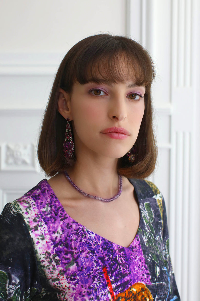 vêtement artist la marque robe-couleur-pourpre