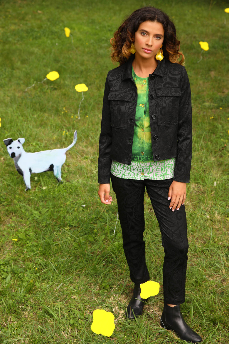 vêtement artist la marque cardigan-vert-en-bonne-compagnie