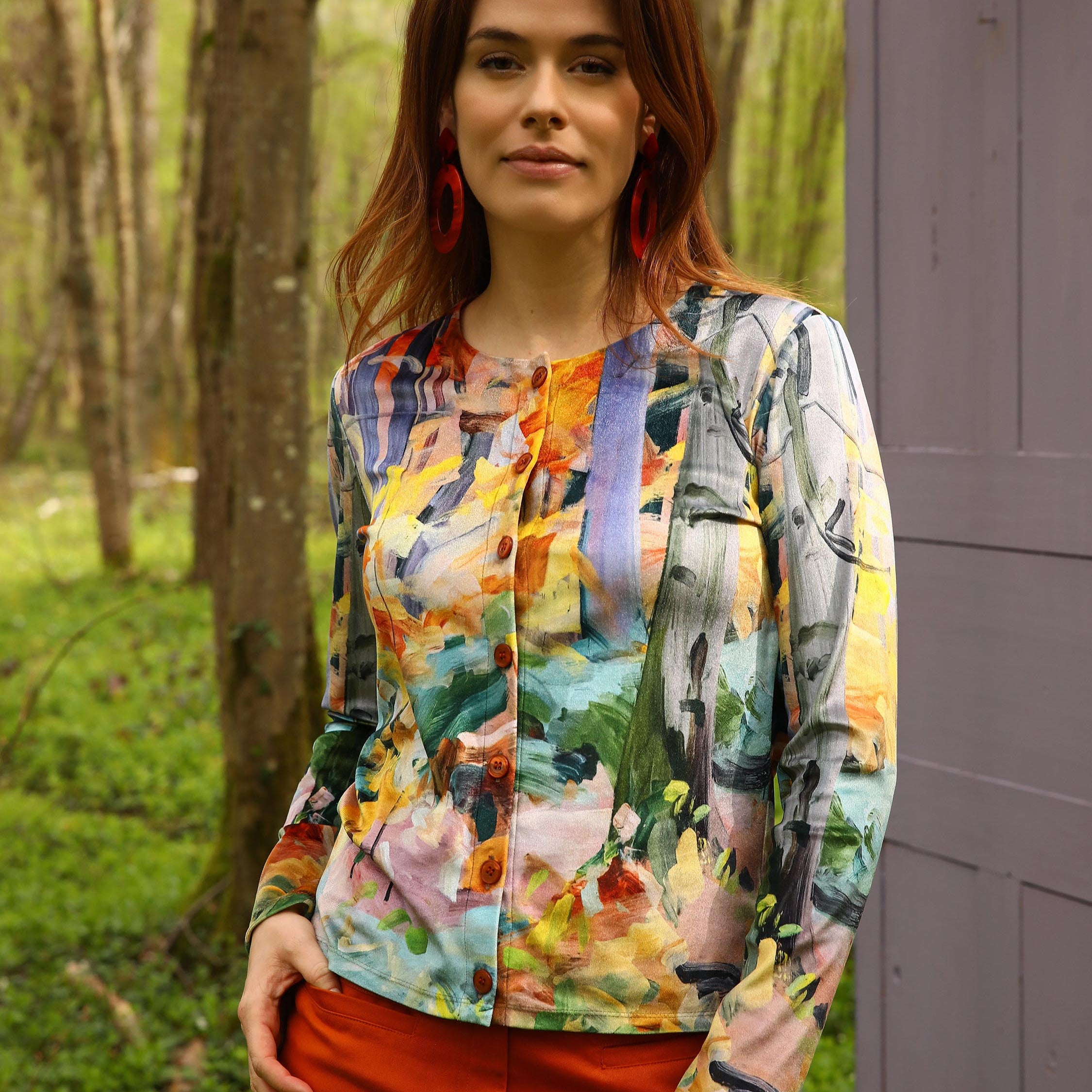 LE CARDIGAN IMPRIMÉ | LEGENDE D'AUTOMNE