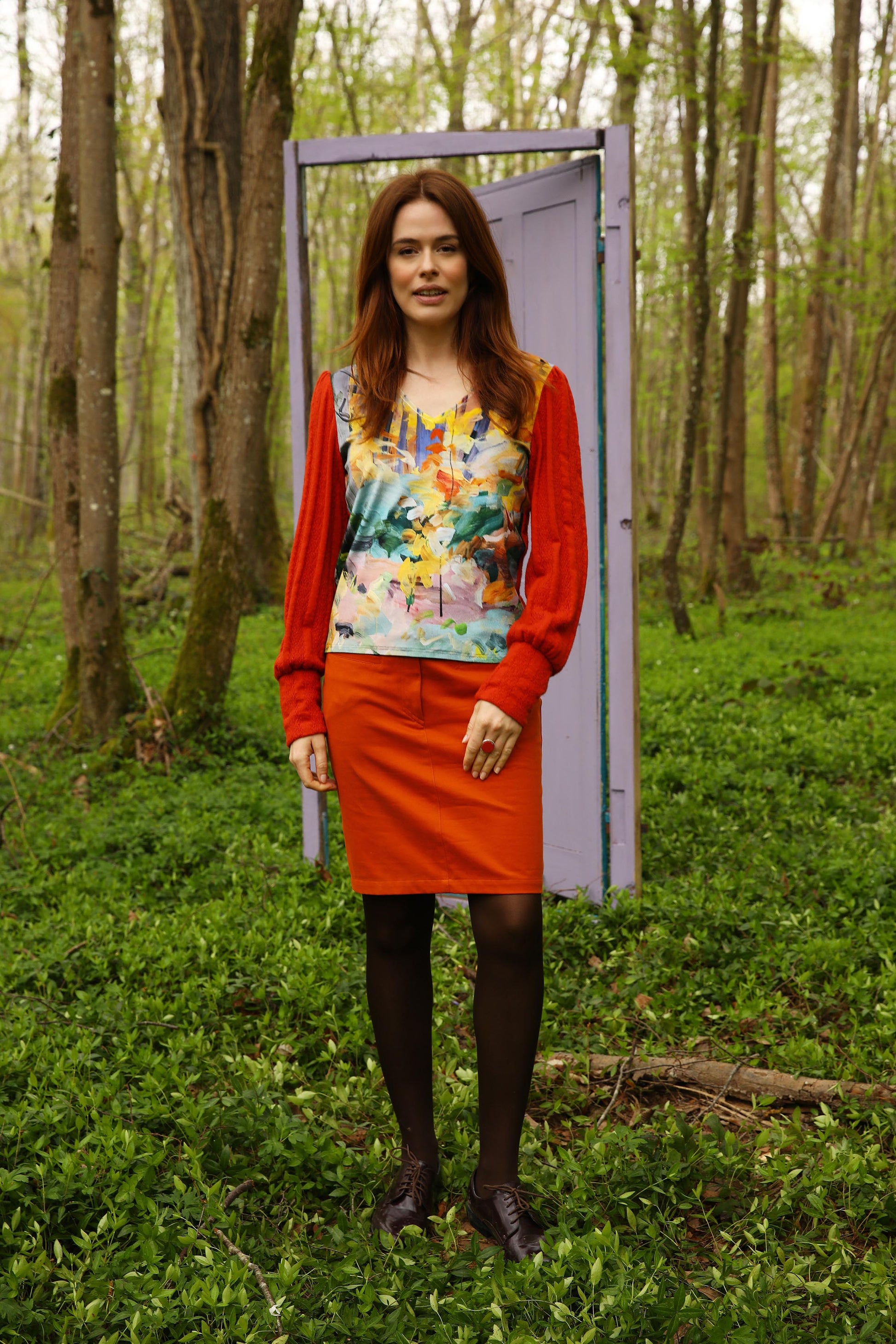 LE PULL COL V | LEGENDE D'AUTOMNE