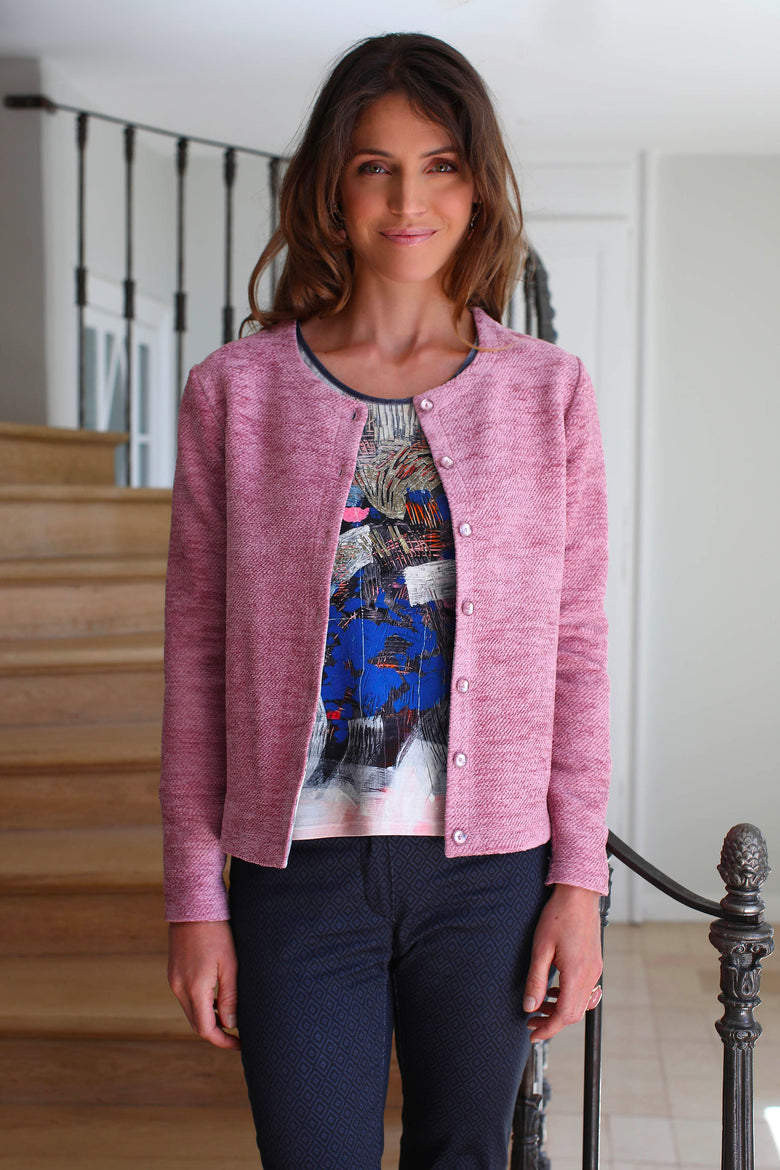 vêtement artist la marque cardigan-bouclette-luminescence