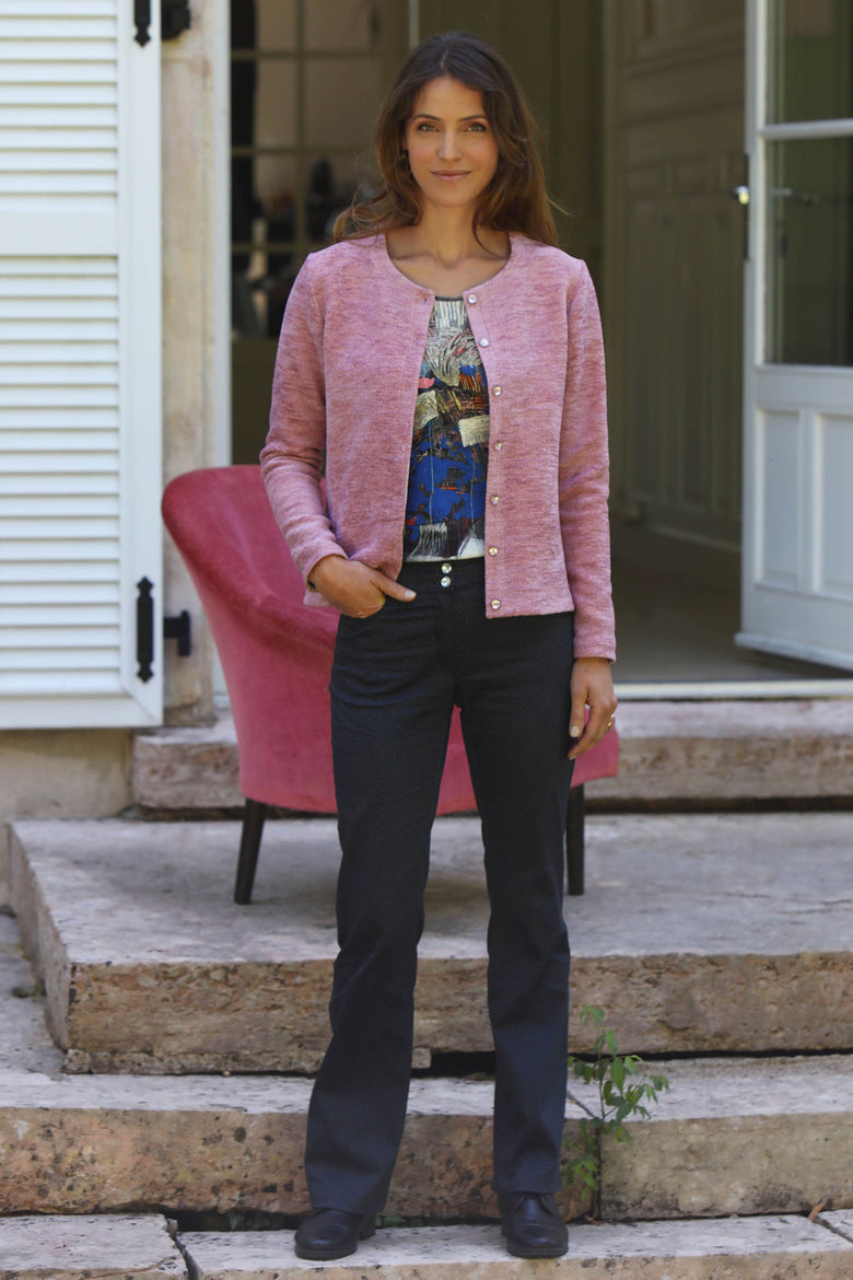 vêtement artist la marque cardigan-bouclette-luminescence