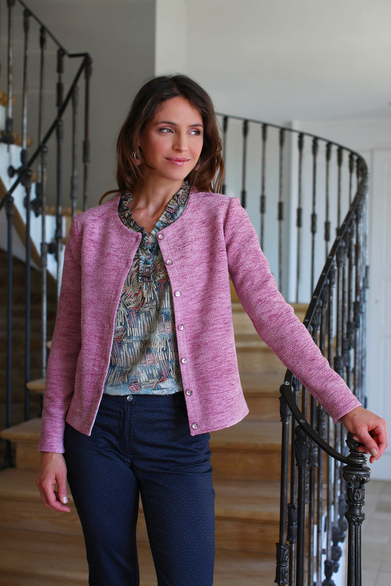 vêtement artist la marque cardigan-bouclette-luminescence