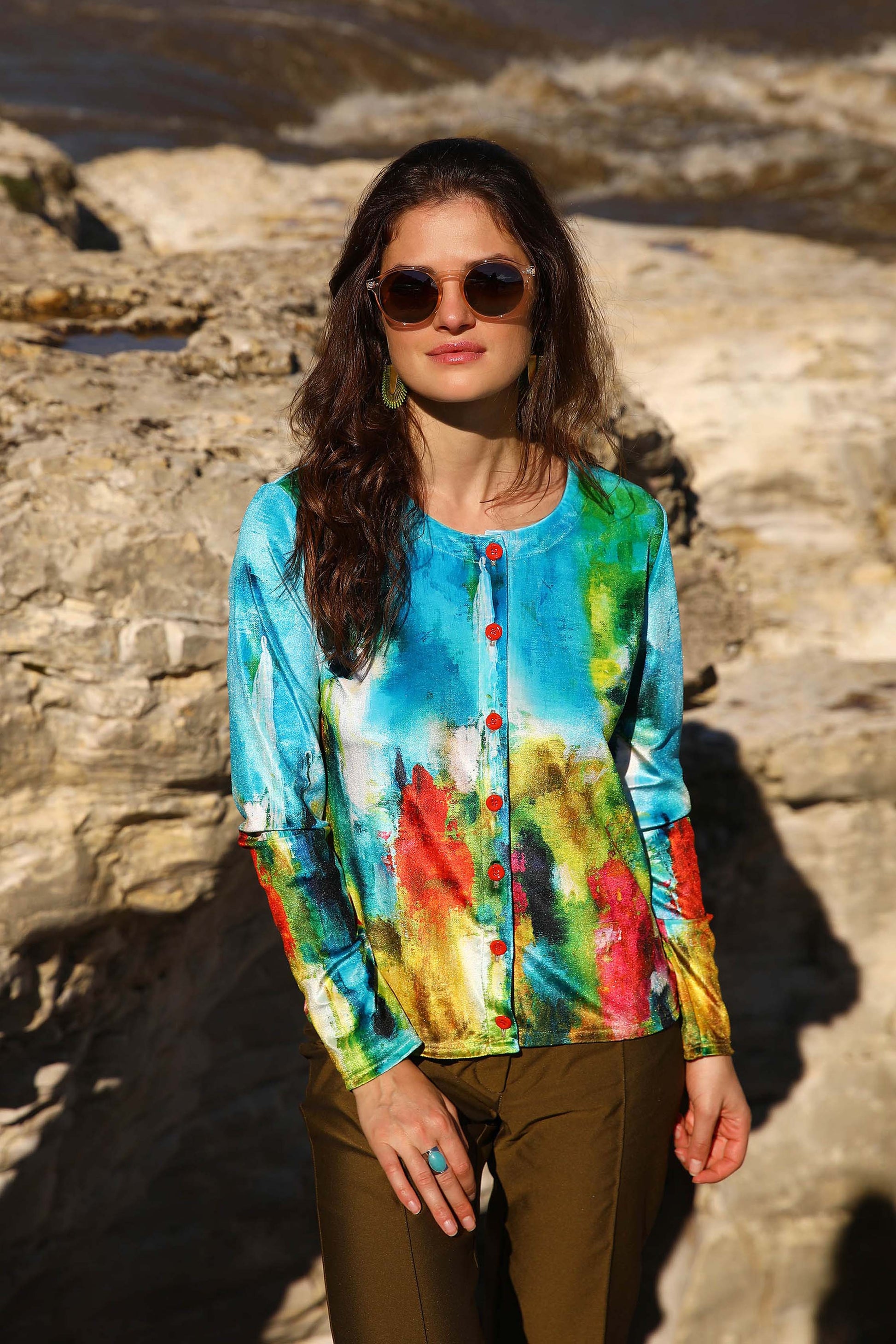 LE CARDIGAN VELOURS | LES BEAUX JOURS