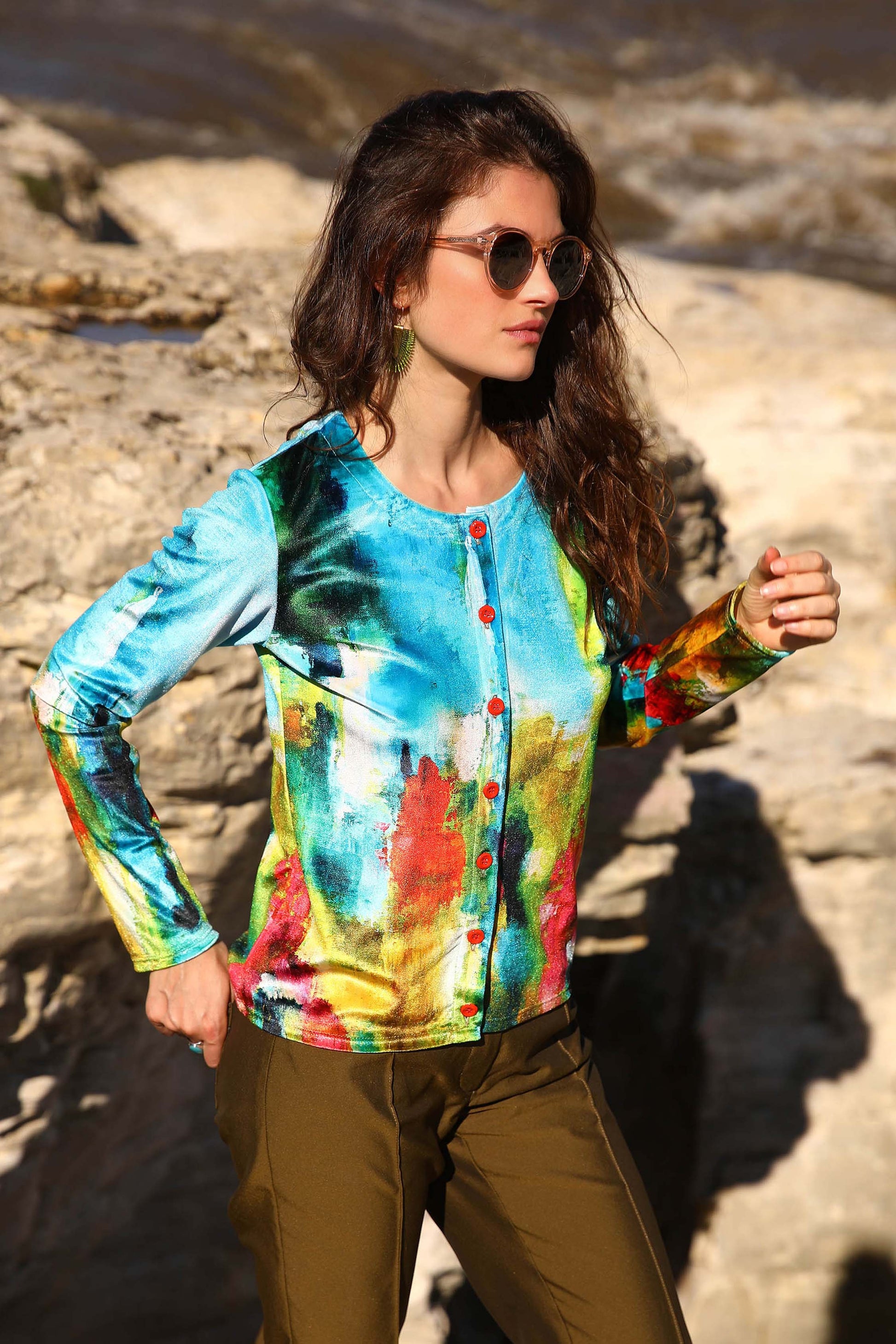 LE CARDIGAN VELOURS | LES BEAUX JOURS