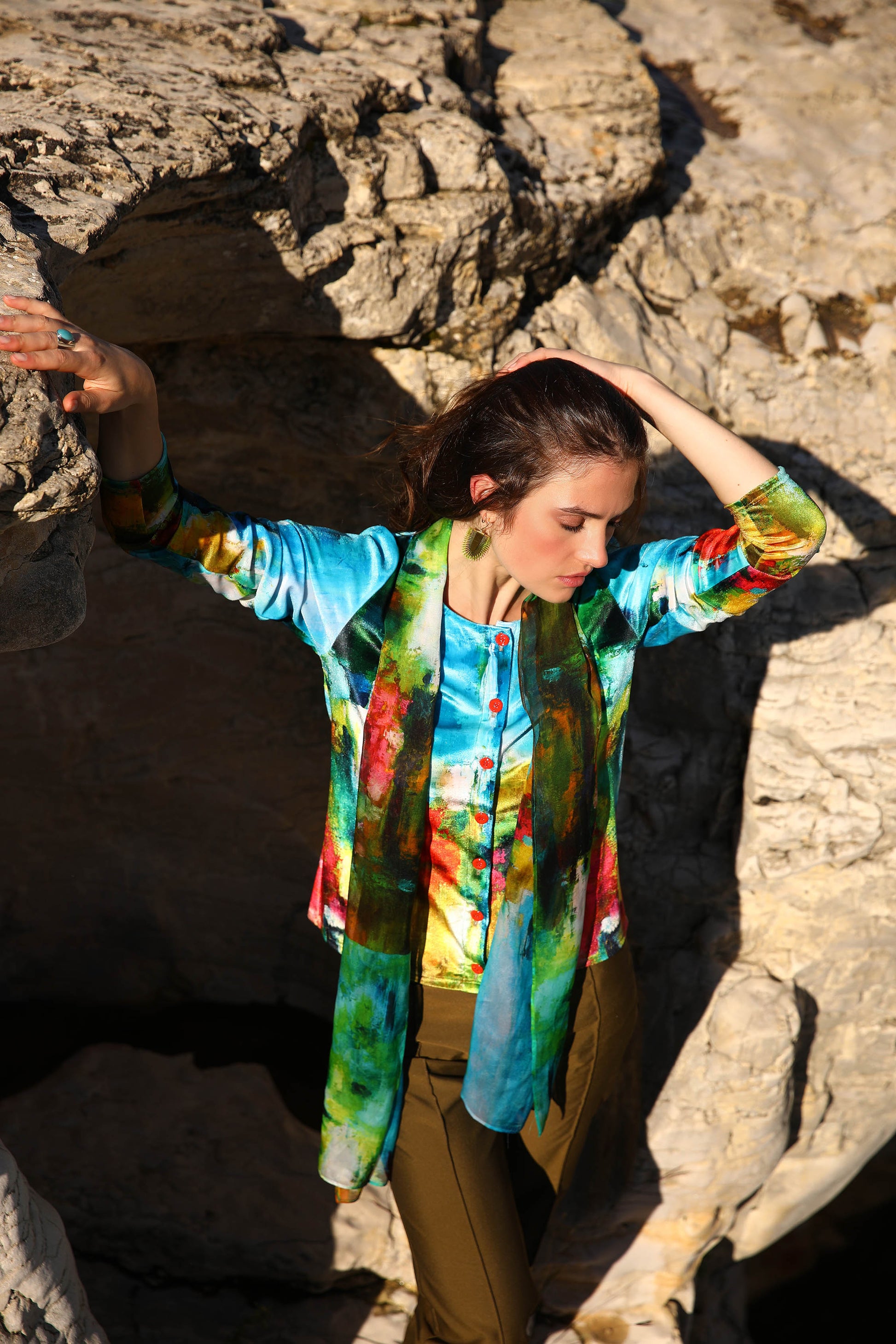 LE CARDIGAN VELOURS | LES BEAUX JOURS
