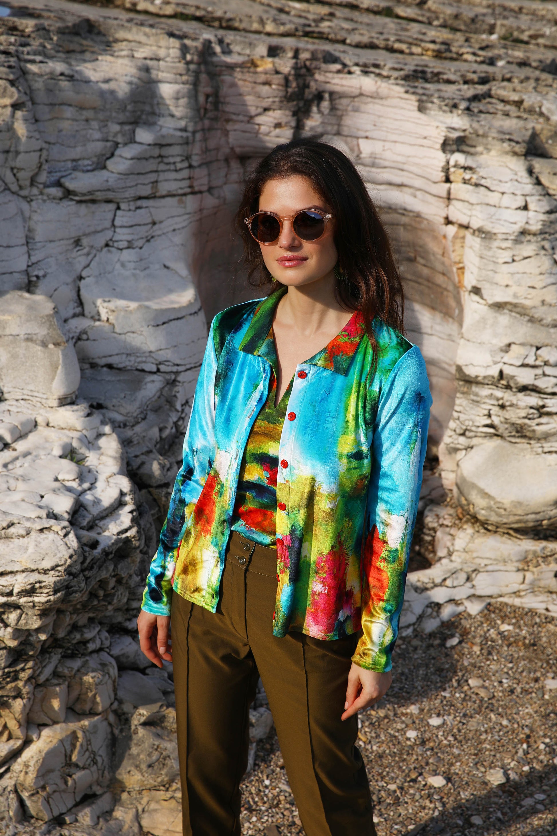 LE CARDIGAN VELOURS | LES BEAUX JOURS