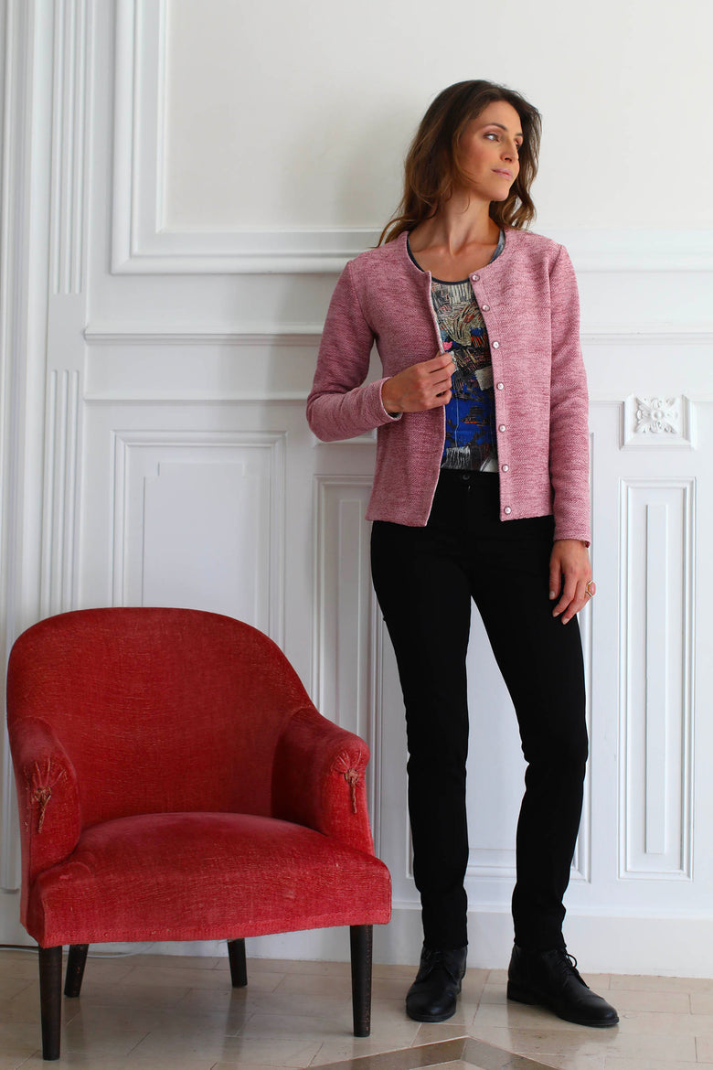 vêtement artist la marque cardigan-bouclette-luminescence