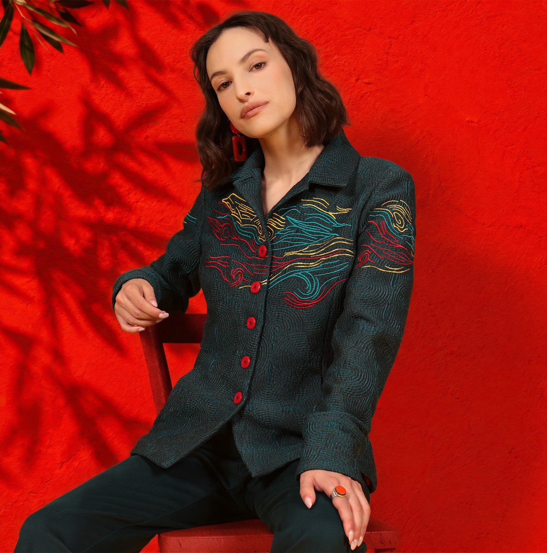 LA VESTE JACQUARD | SUR LA ROUTE DE MOUSTIERS