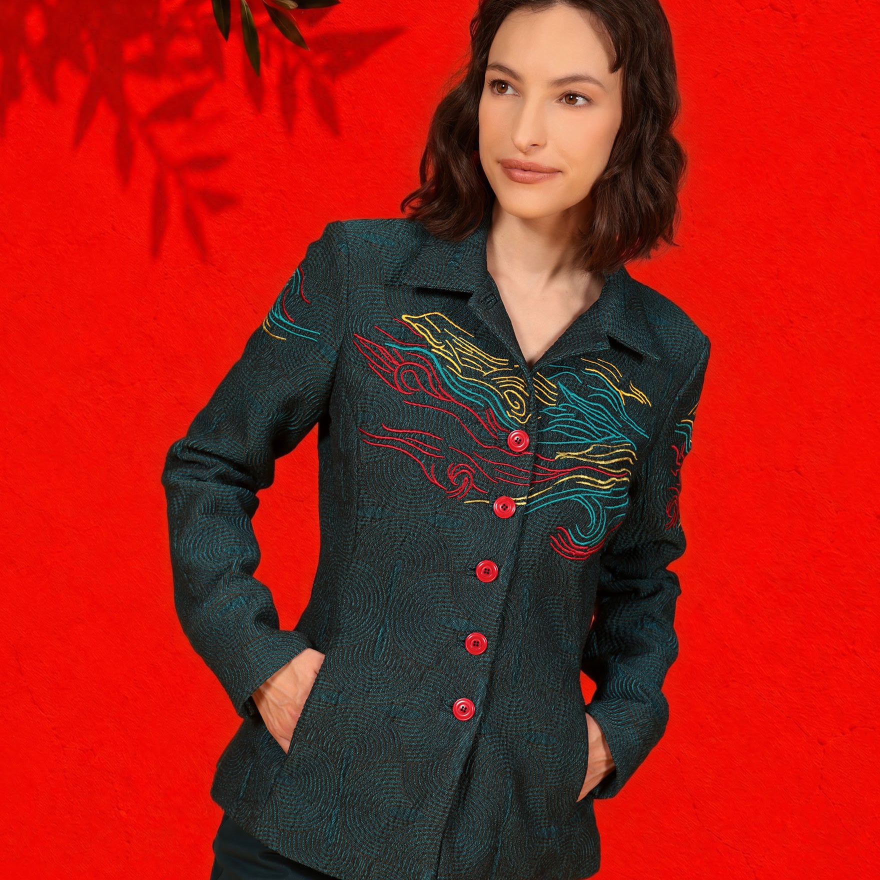 LA VESTE JACQUARD | SUR LA ROUTE DE MOUSTIERS