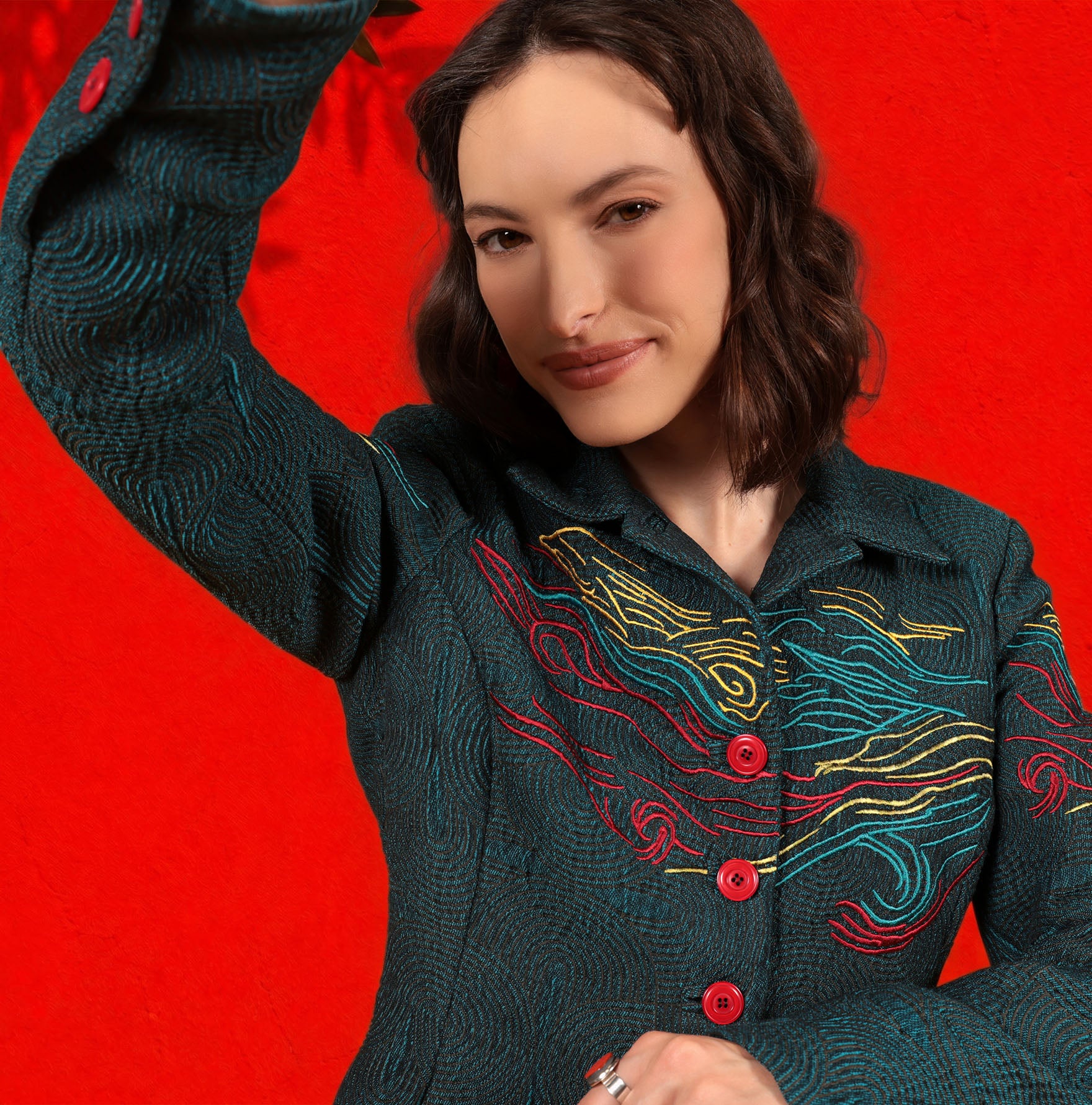 LA VESTE JACQUARD | SUR LA ROUTE DE MOUSTIERS