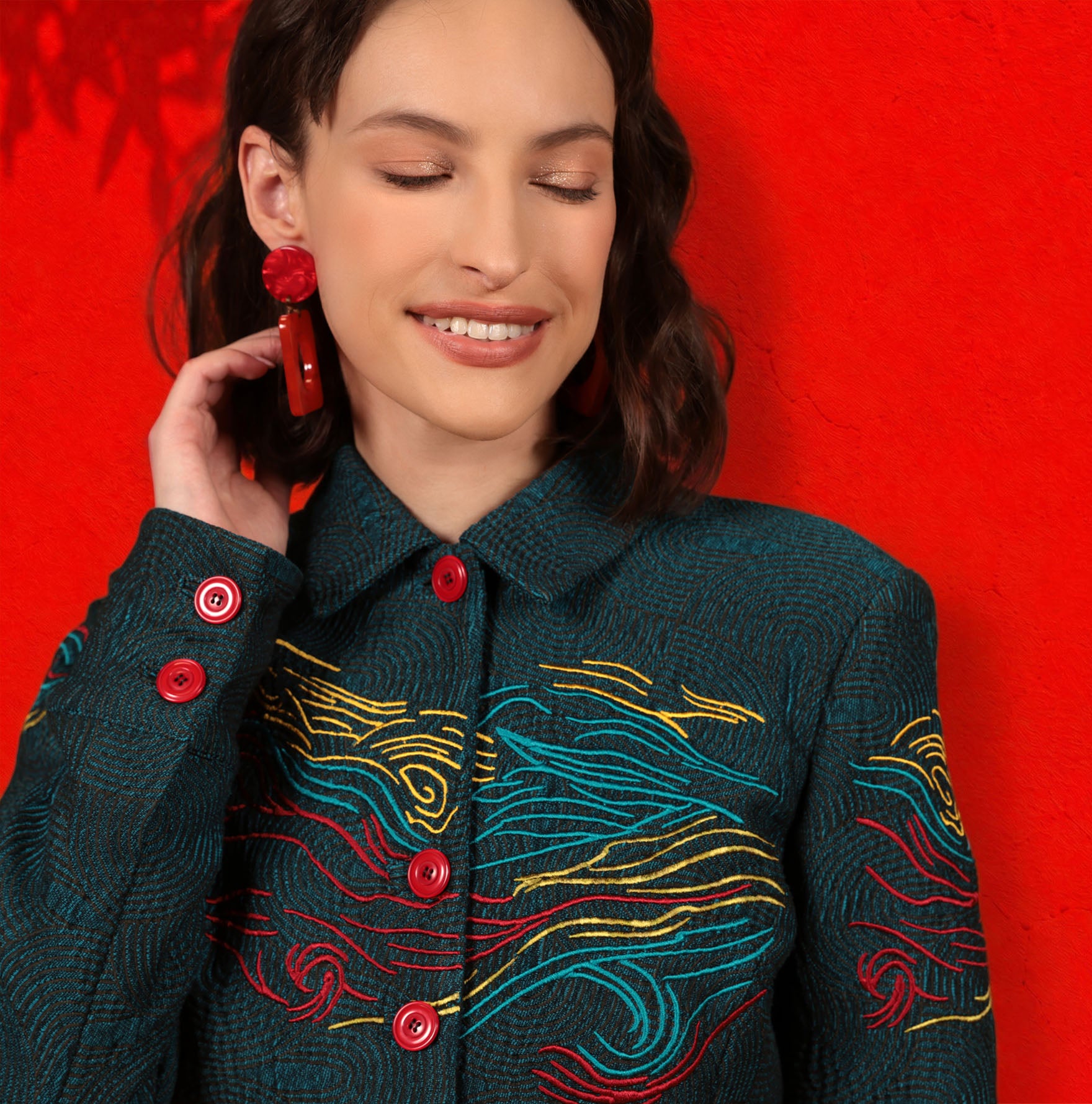 LA VESTE JACQUARD | SUR LA ROUTE DE MOUSTIERS