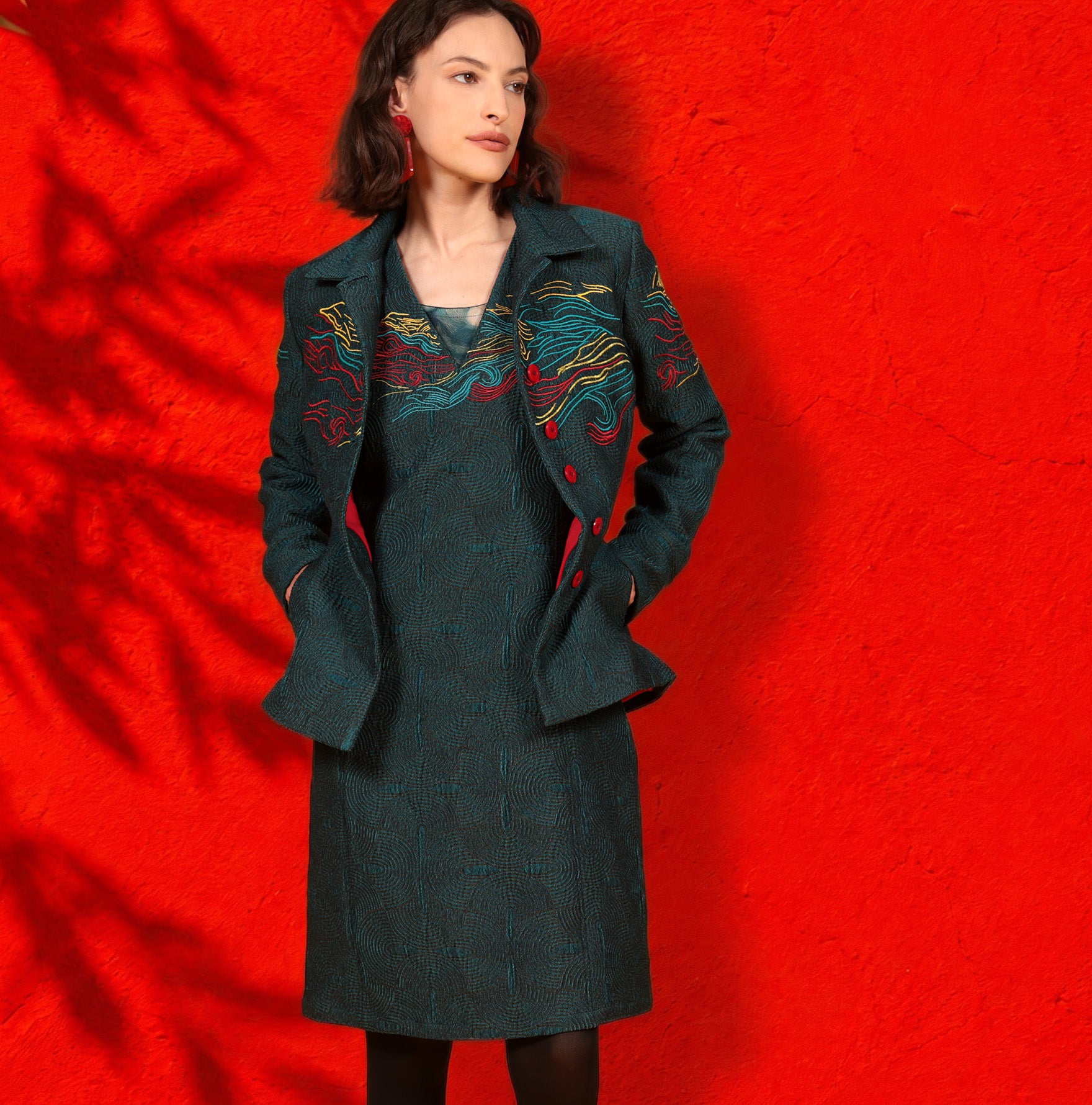 LA VESTE JACQUARD | SUR LA ROUTE DE MOUSTIERS
