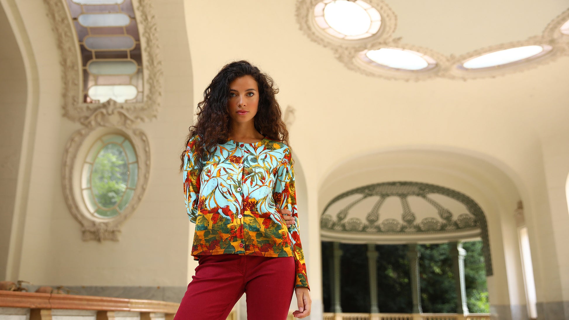 LE CARDIGAN IMPRIMÉ | JARDINS ENCHANTES