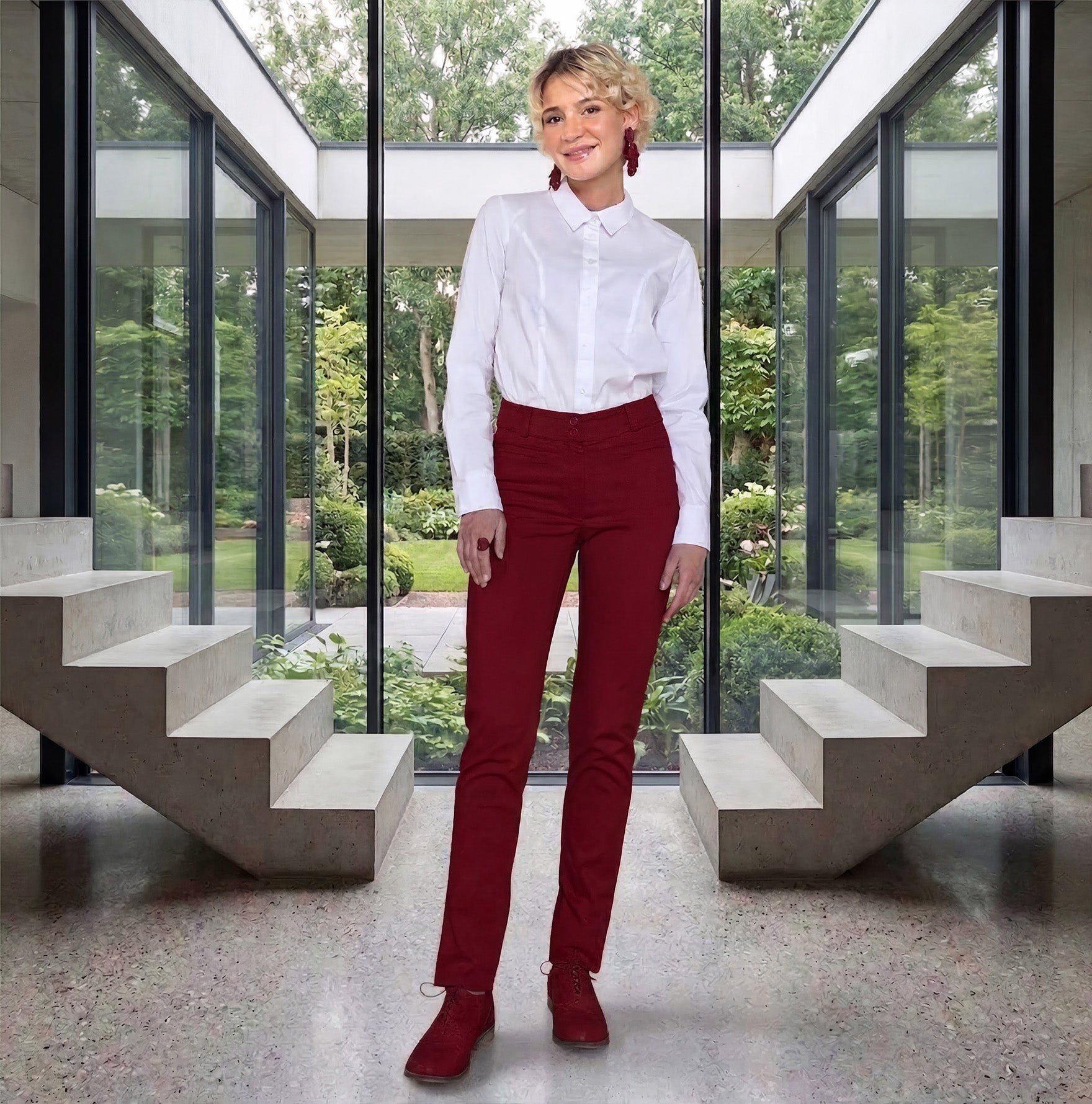 Le pantalon suédé 2026 - Rubis