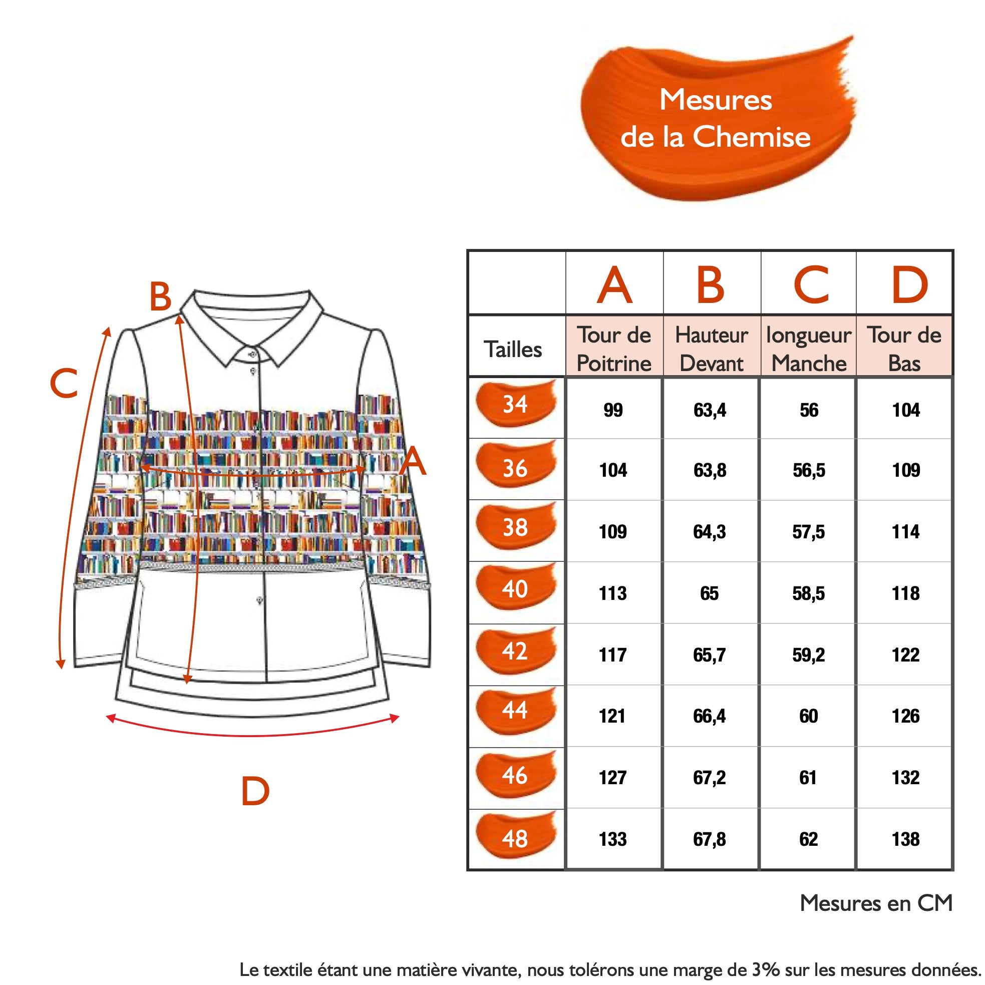 Guide des tailles - LA CHEMISE | NOUVELLE VAGUE