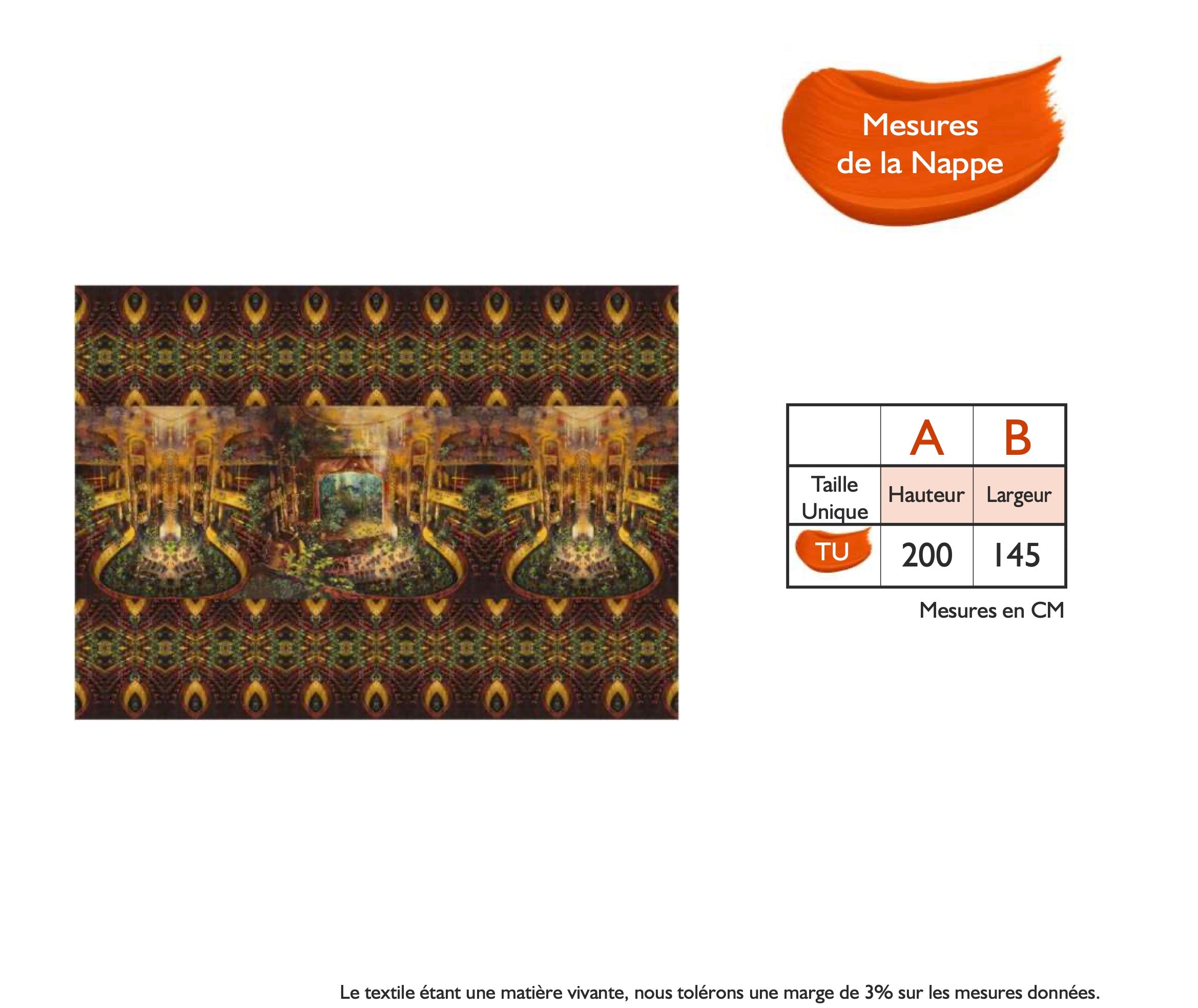 Guide des tailles - LA NAPPE | ENTRE SOI