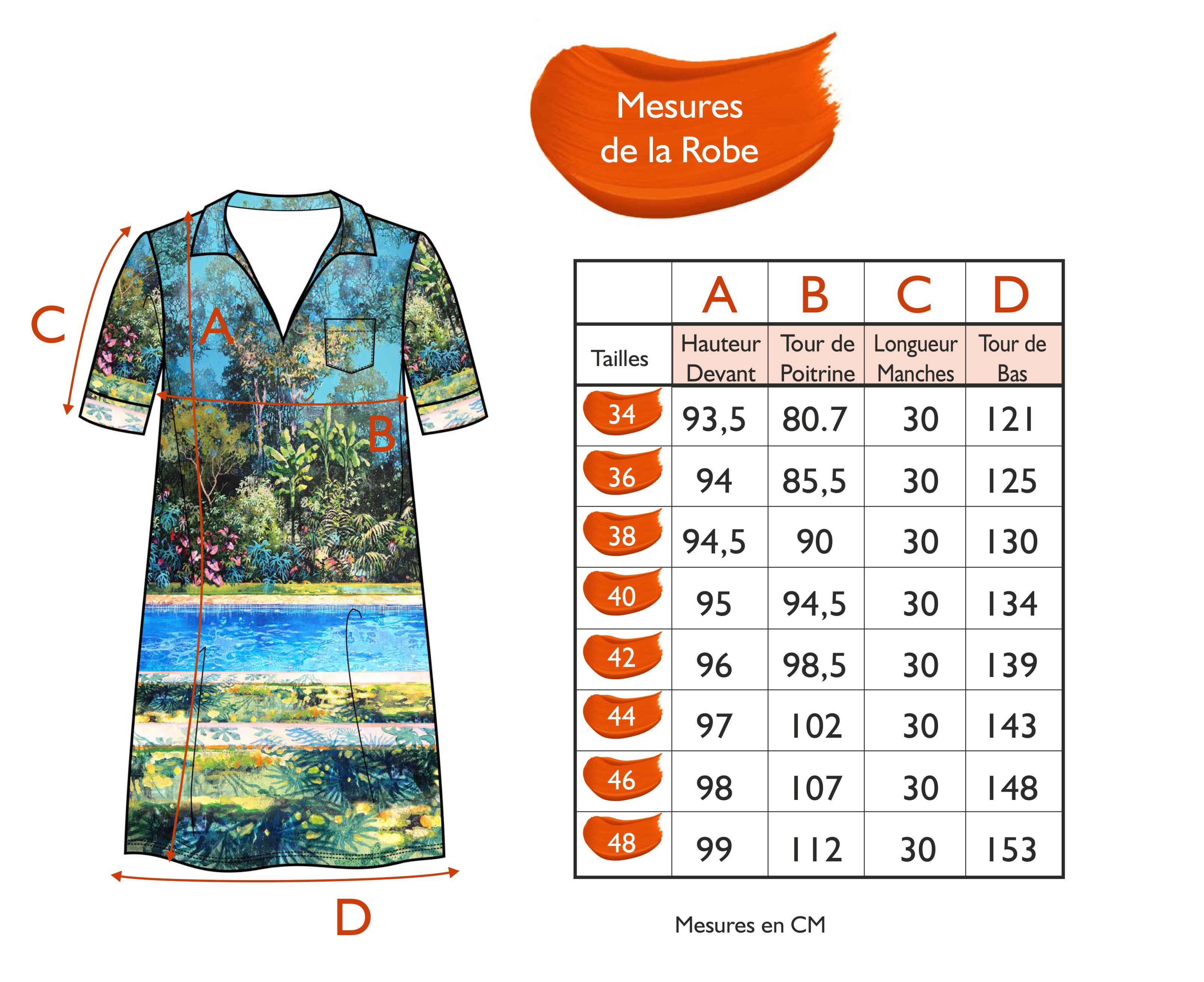 Guide des tailles - LA ROBE | WONDERLAND