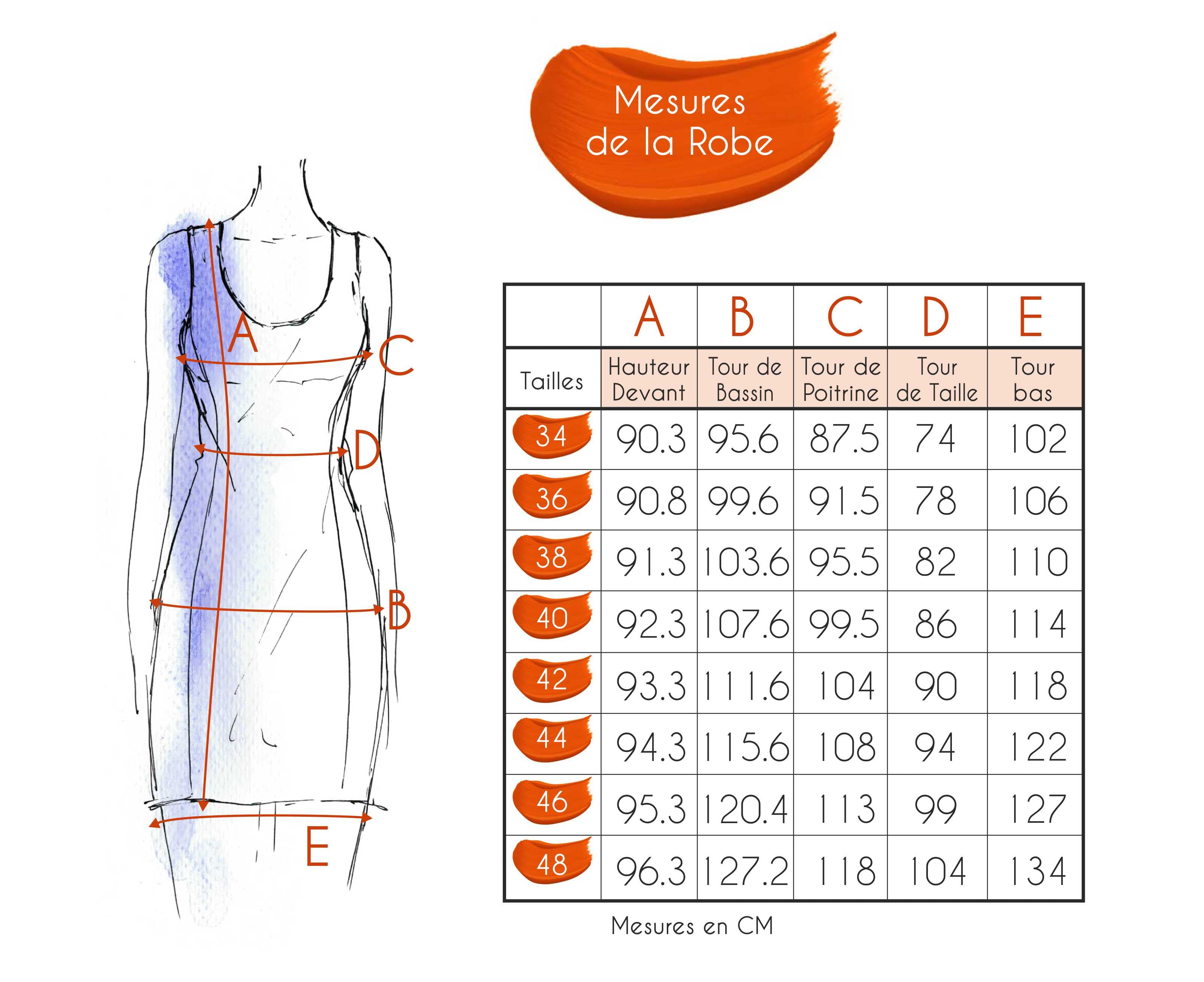 Guide des tailles - LA ROBE | SUPERLYCRA 21