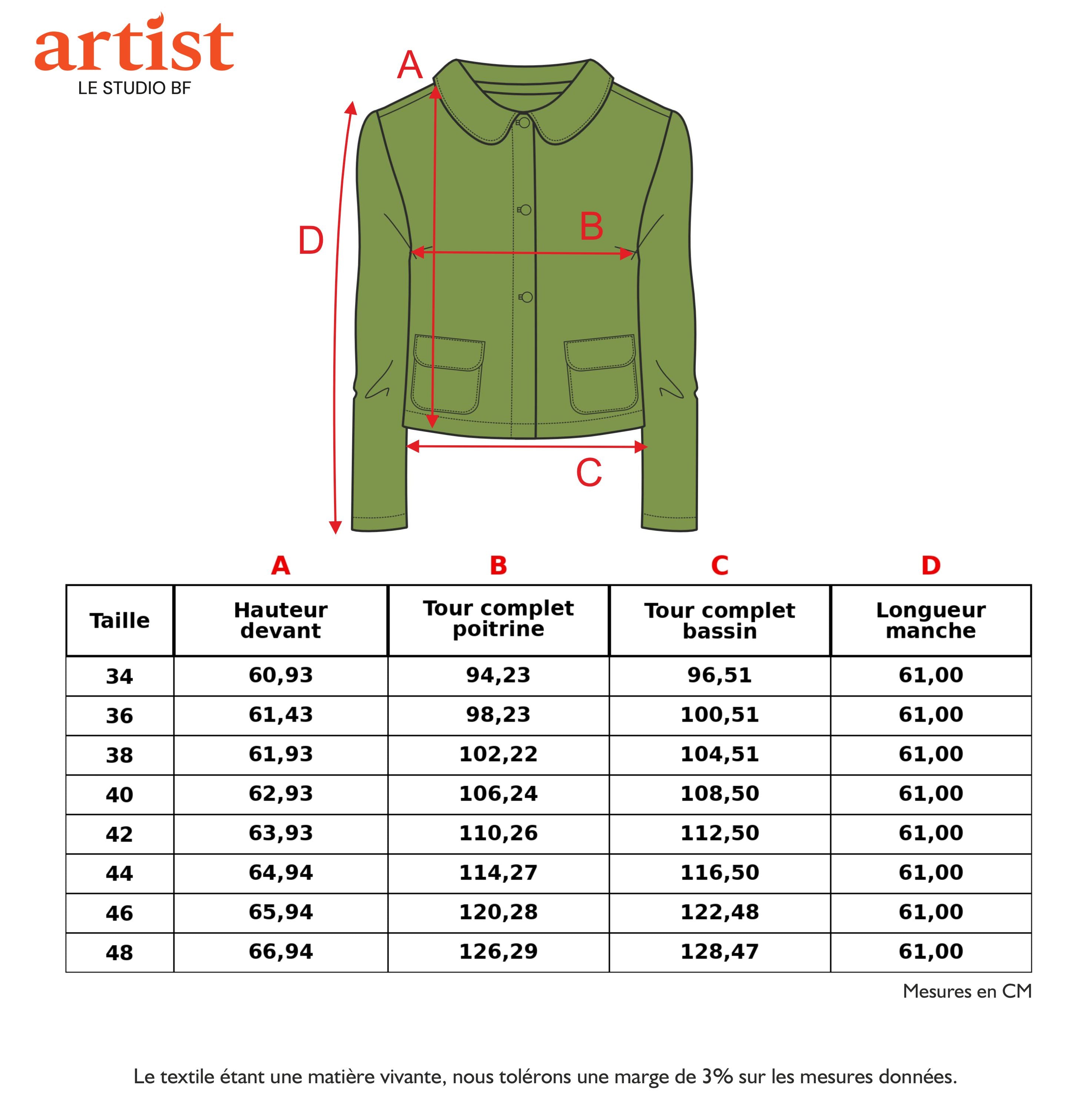 Guide des tailles - THE JACKET | A DREAM?