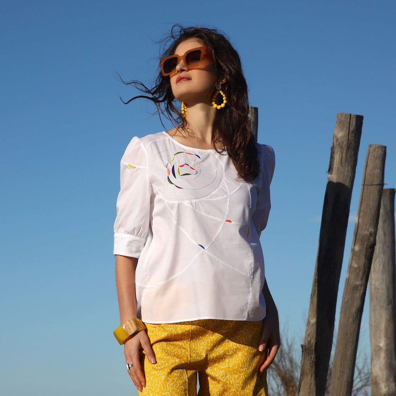 EMBROIDERED TOP | FULL SUN