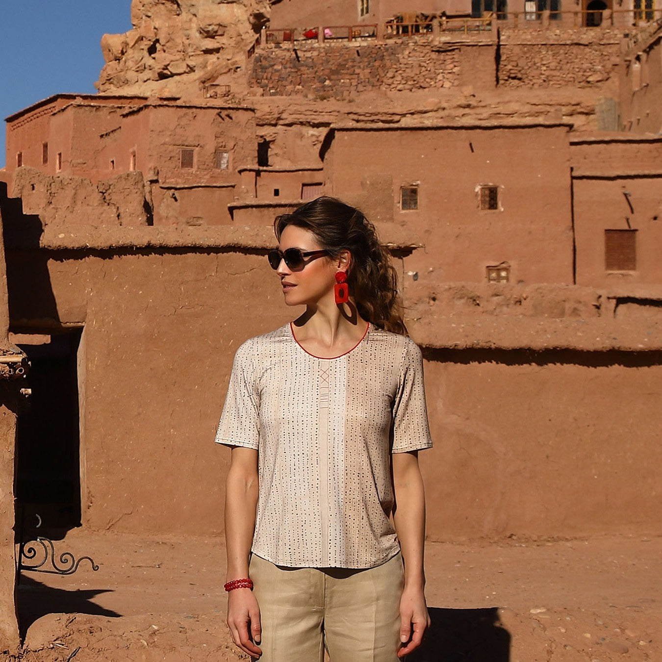 ROUND NECK TOP | ALONG THE FLAX THREAD