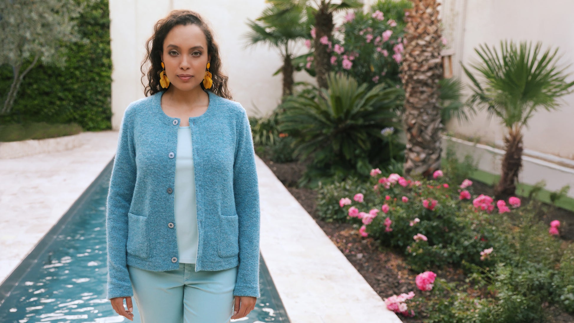 LE CARDIGAN UNI | A FLEUR DE PEAU