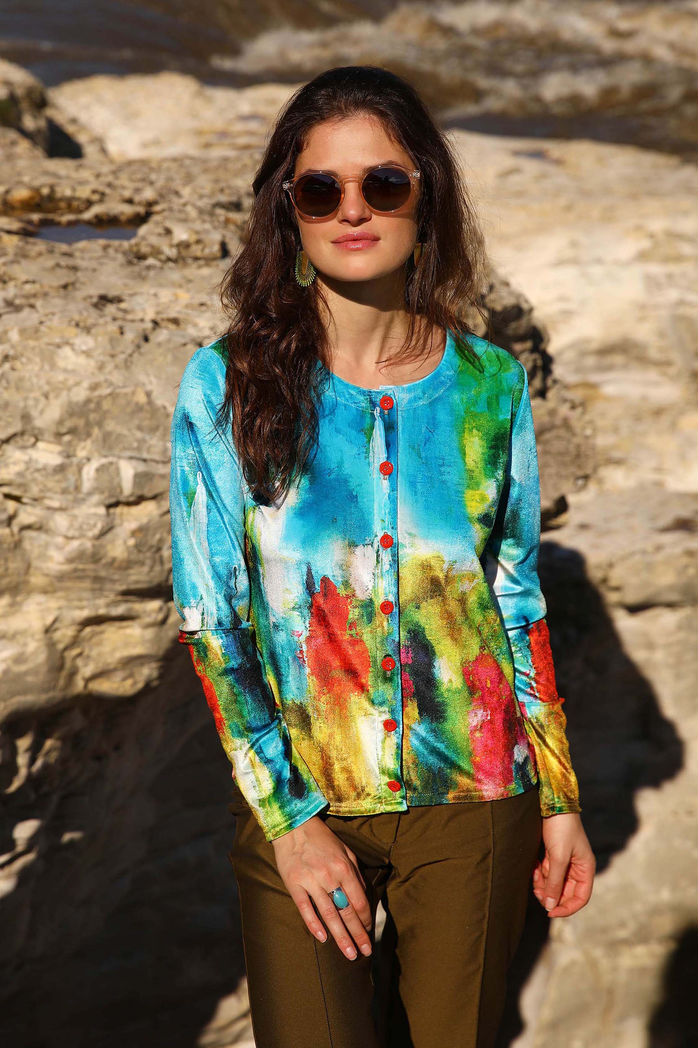 LE CARDIGAN VELOURS | LES BEAUX JOURS