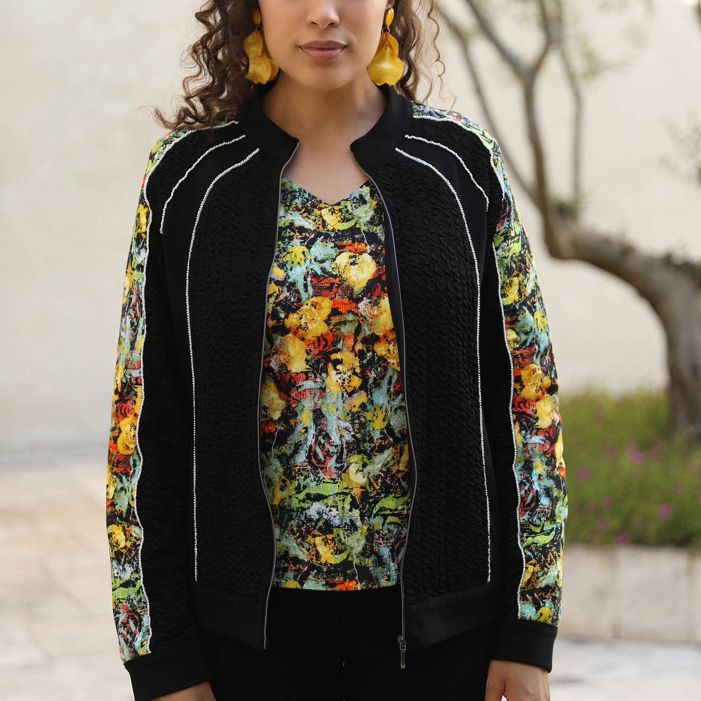 THE ZIPPERED CARDIGAN | AT THE FLOWER OF SKIN