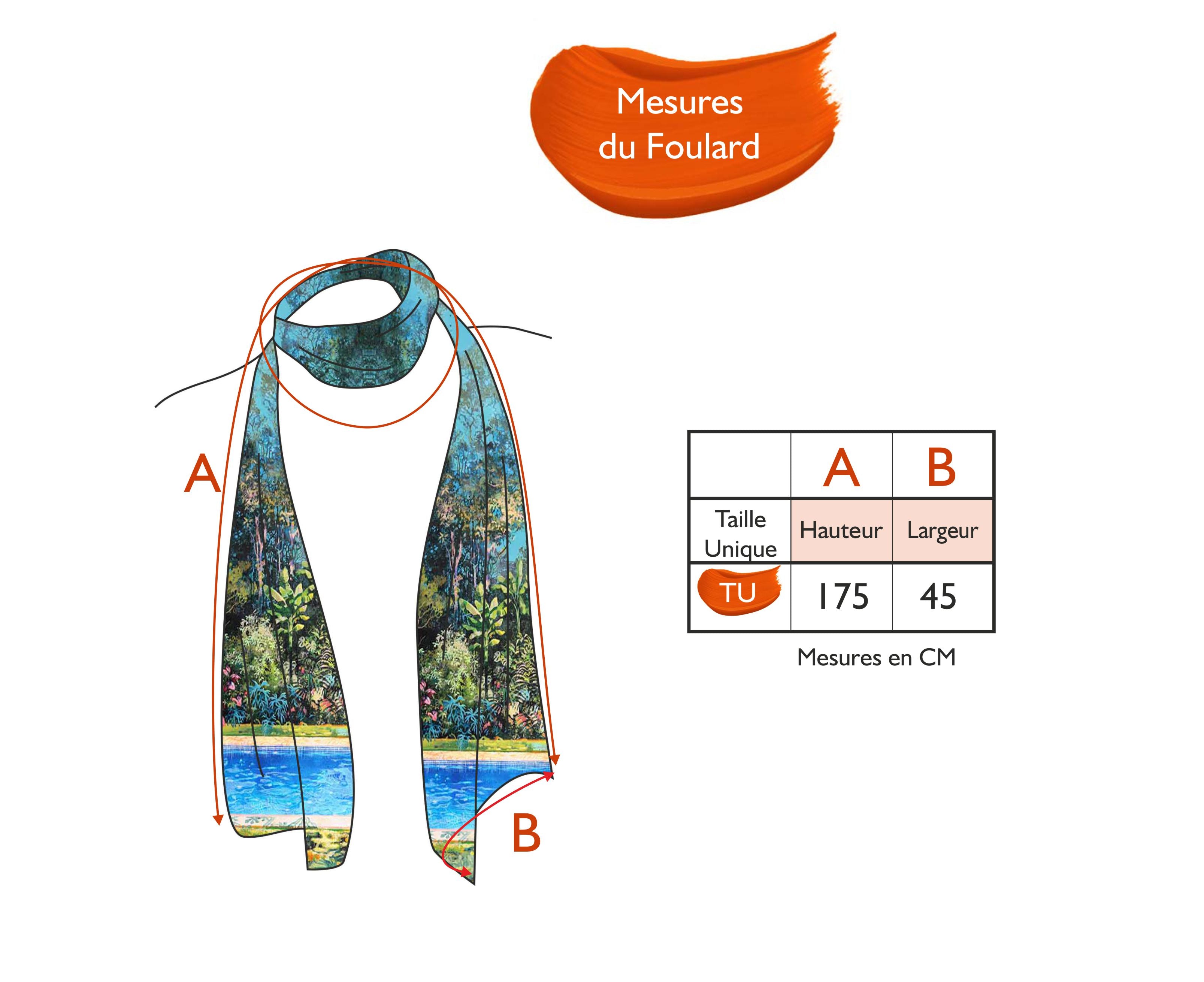 Guide des tailles - LE FOULARD | WONDERLAND