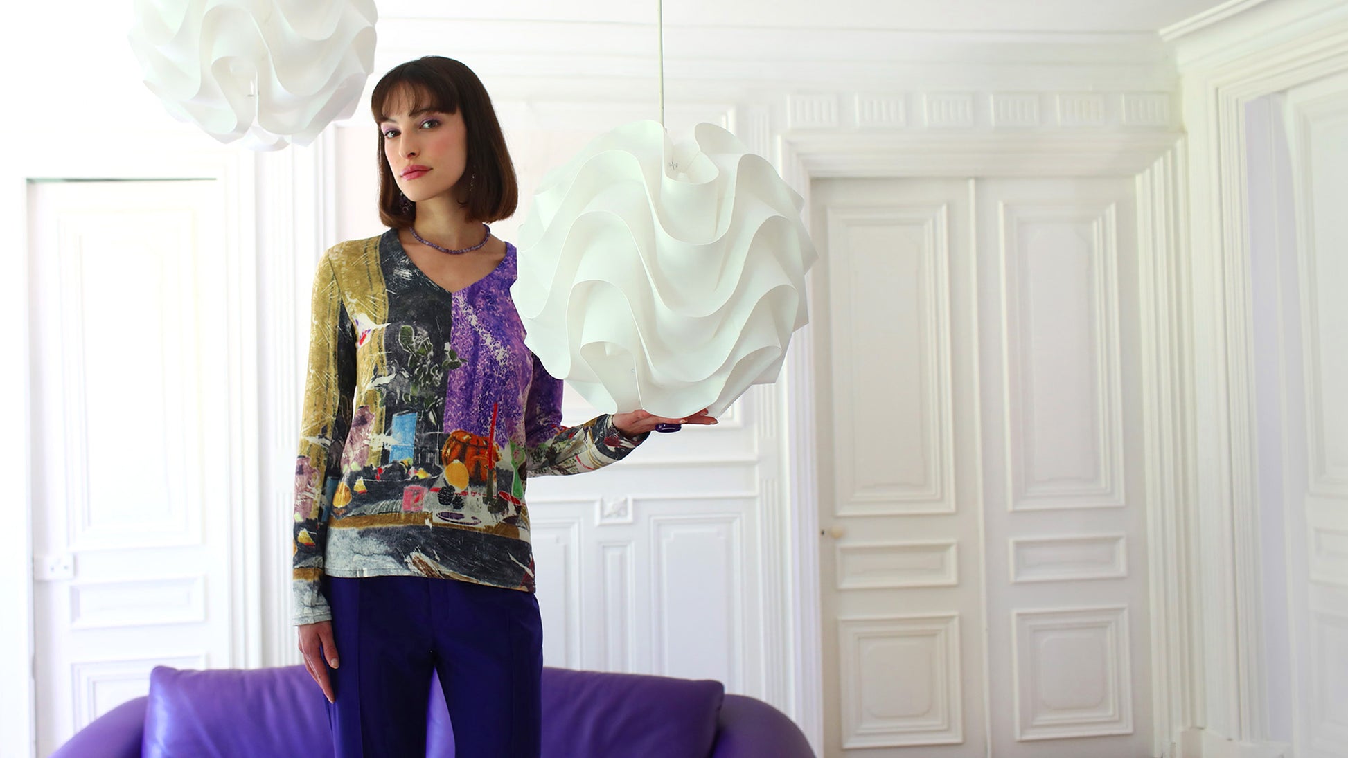 LE PULL IMPRIMÉ | COULEUR POURPRE