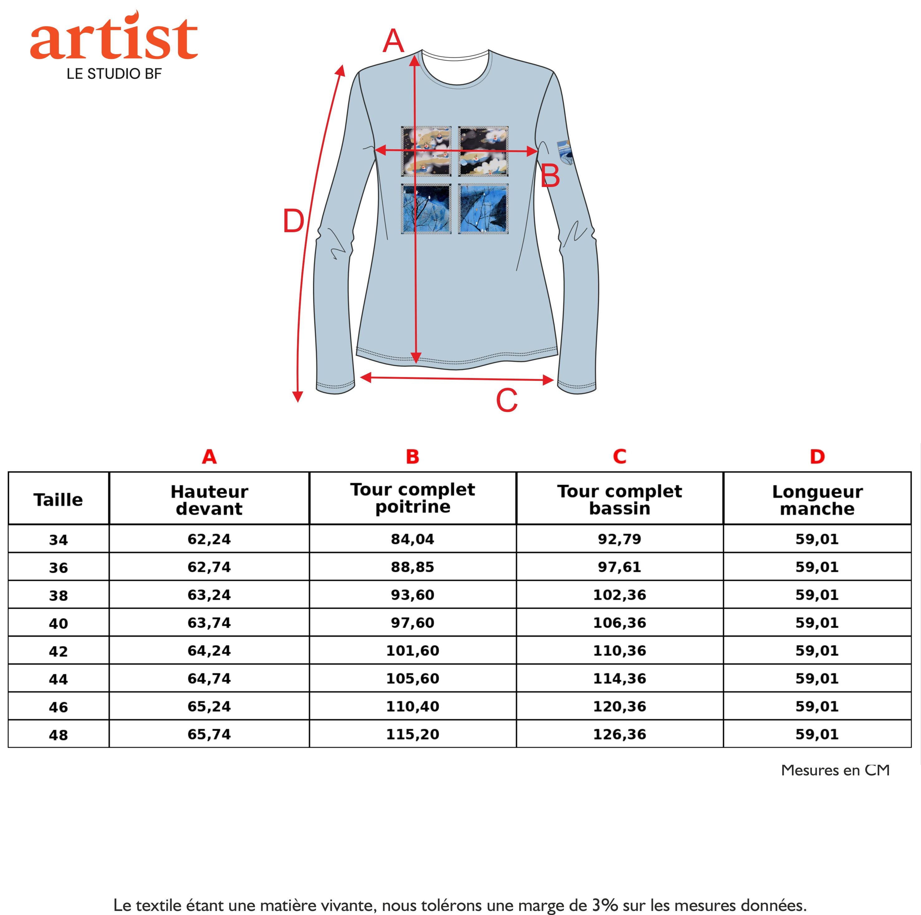 Guide des tailles - LE PULL POLAIRE | GRAND NORD
