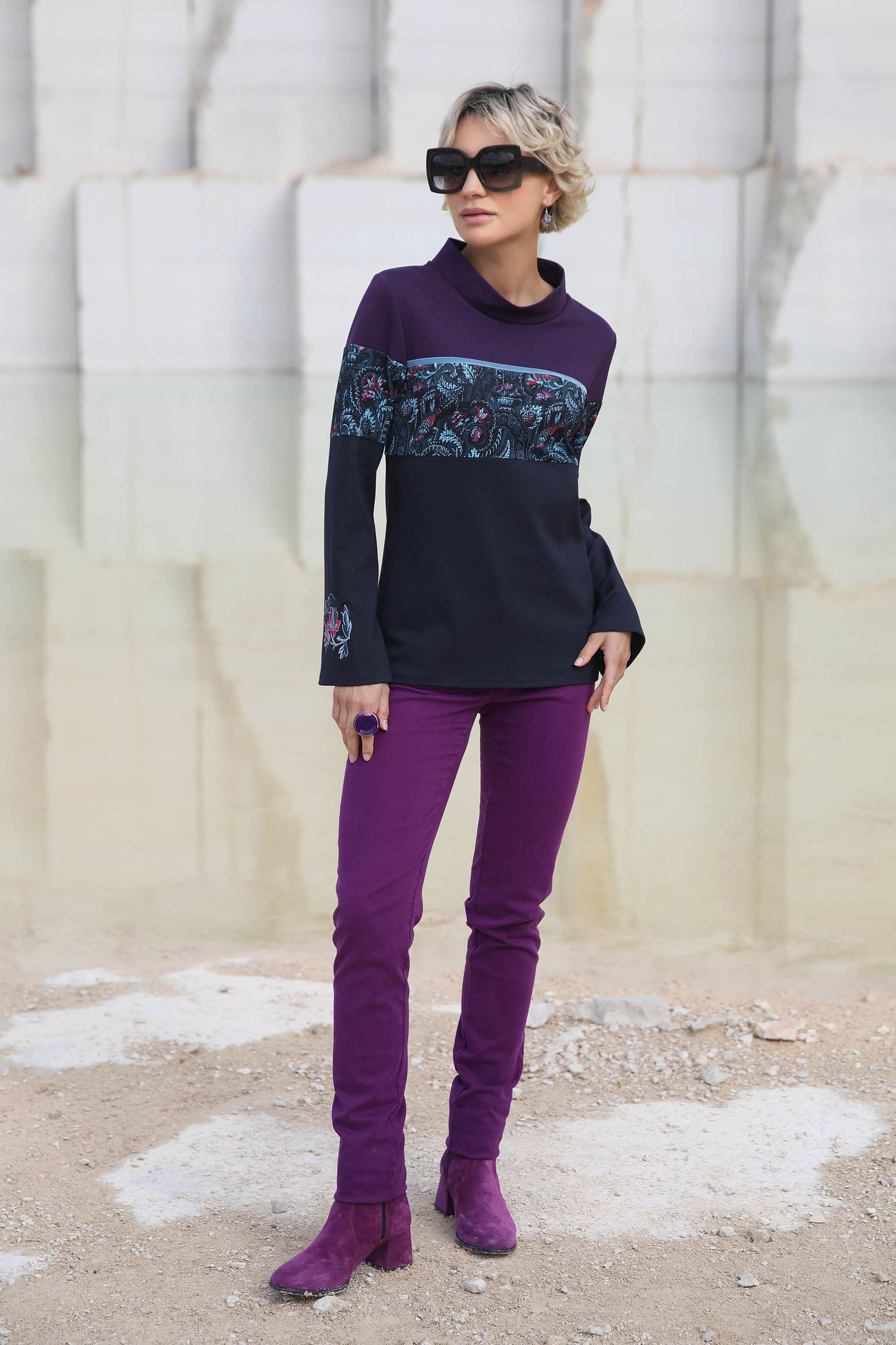 LE PANTALON SUÉDÉ CASSIS | MEMORY