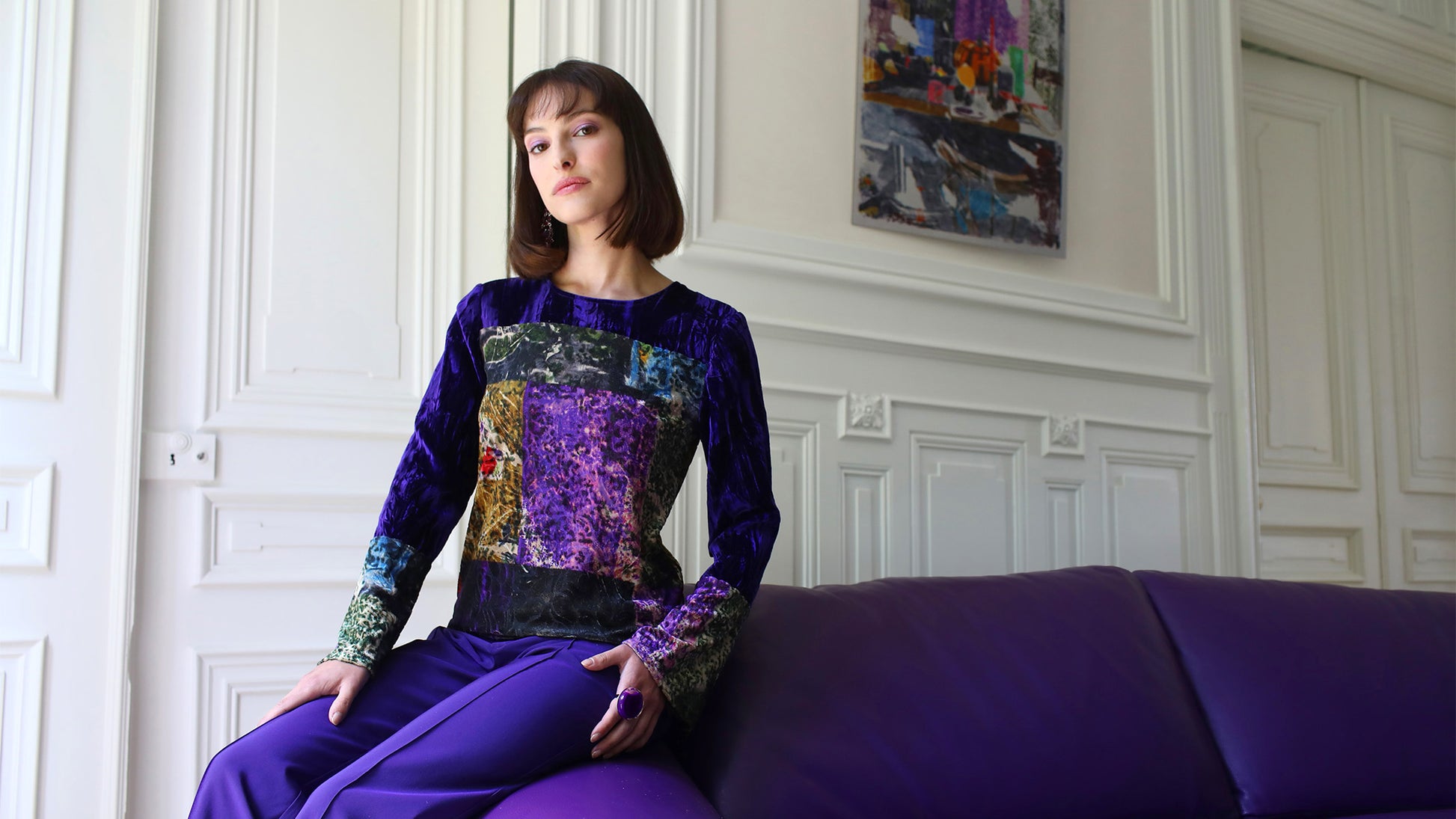 LE TOP EN VELOURS | COULEUR POURPRE
