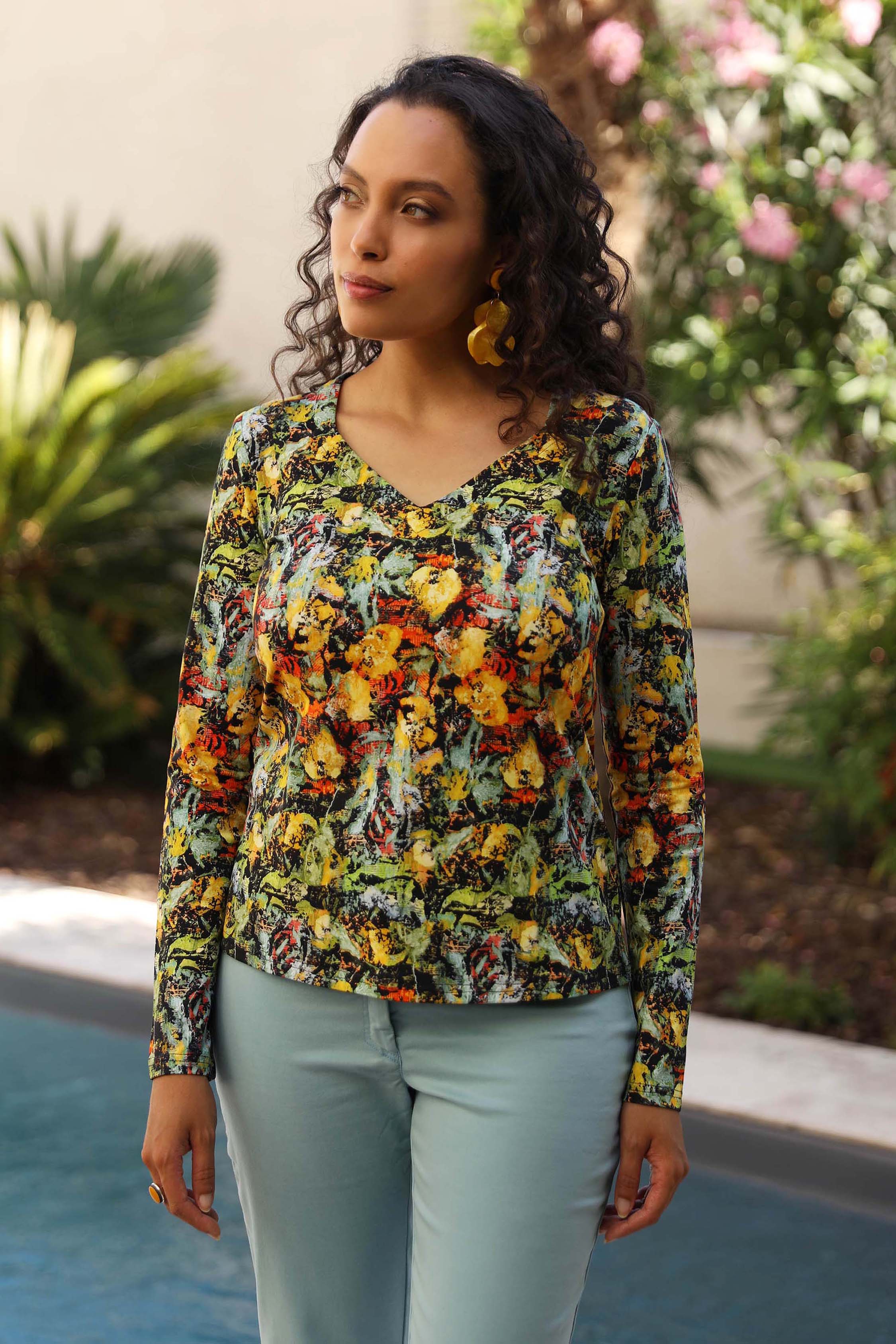 LE TOP IMPRIMÉ | A FLEUR DE PEAU