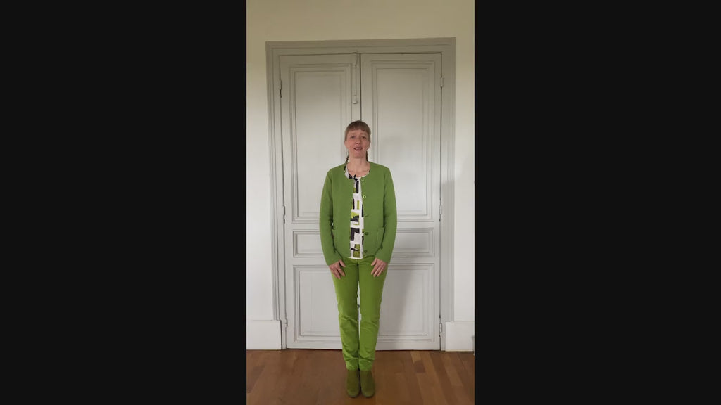 CDB FRAGMENTS LE CARDIGAN VERT