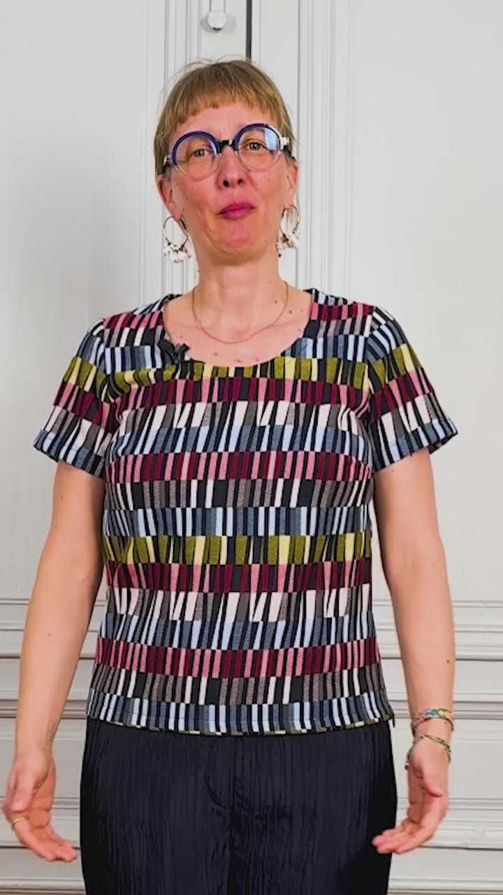 CDB LE TOP JACQUARD
