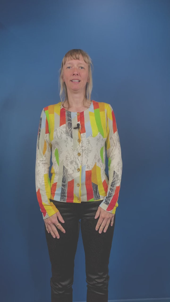 LE CARDIGAN IMPRIMÉ