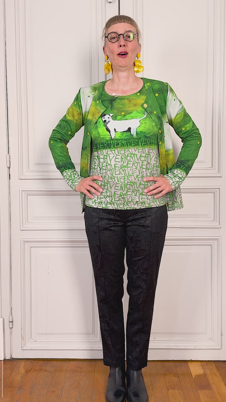 CBD EBC CARDIGAN VERT