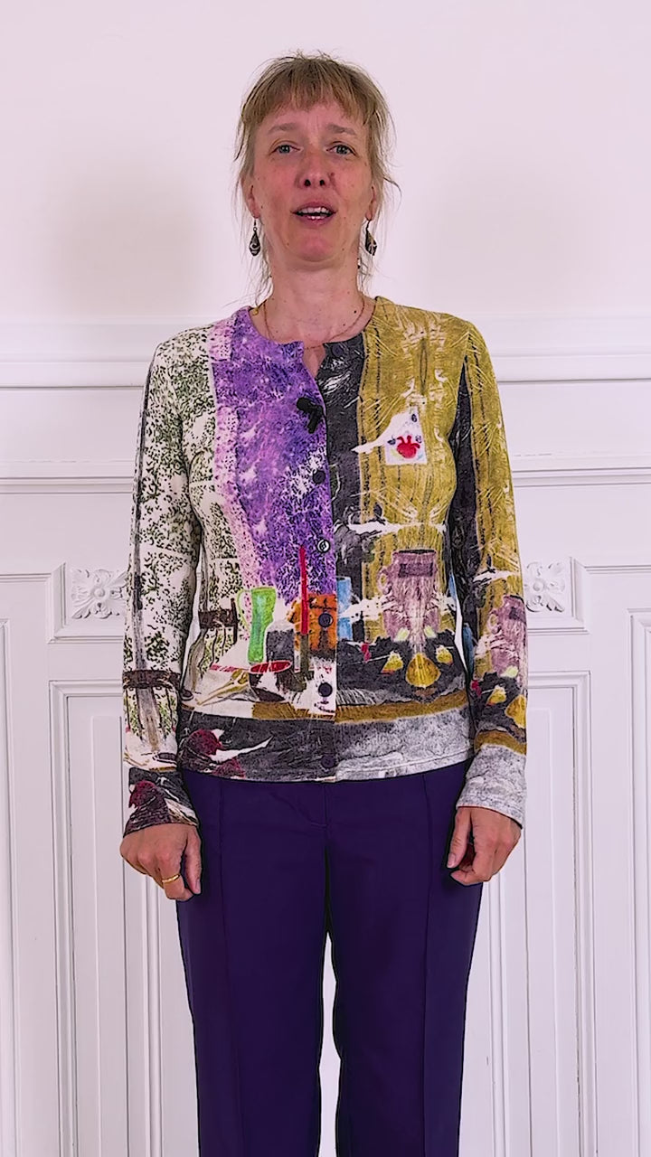 LE CARDIGAN IMPRIMÉ