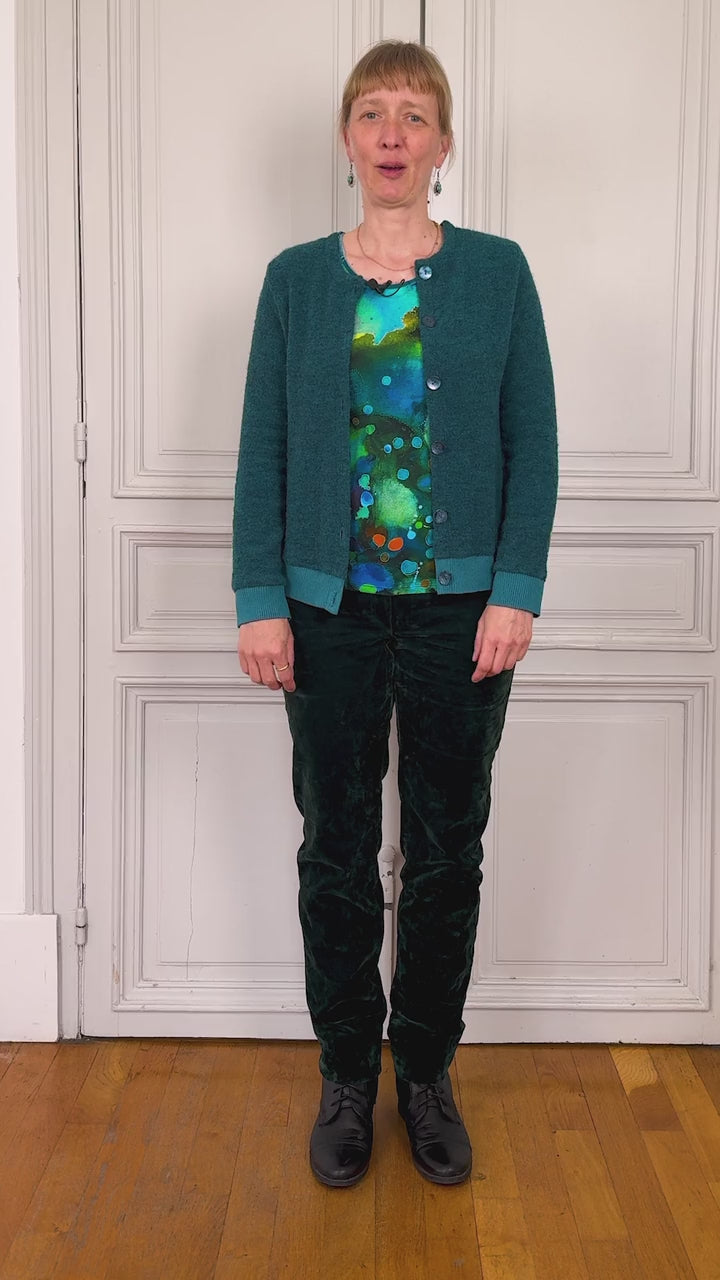 CDB LE CARDIGAN RECTO VERSO
